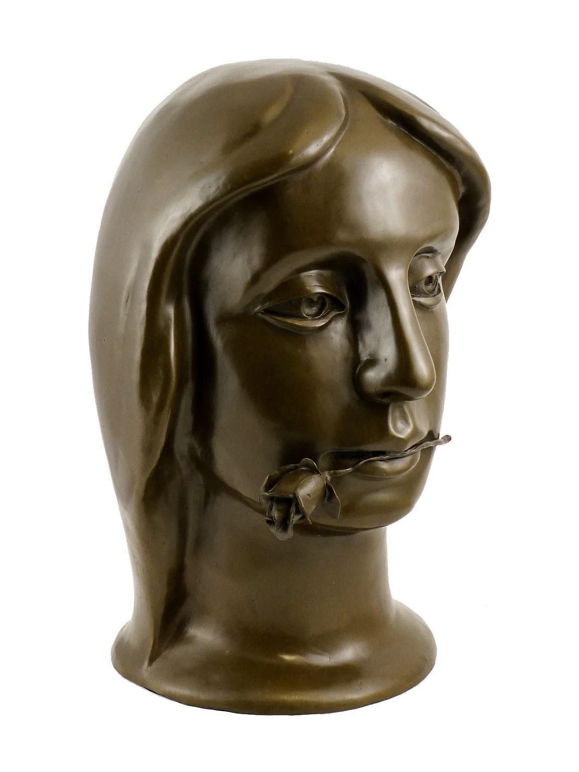 Bronze Sculpture, Head Of A Woman photo vinterior