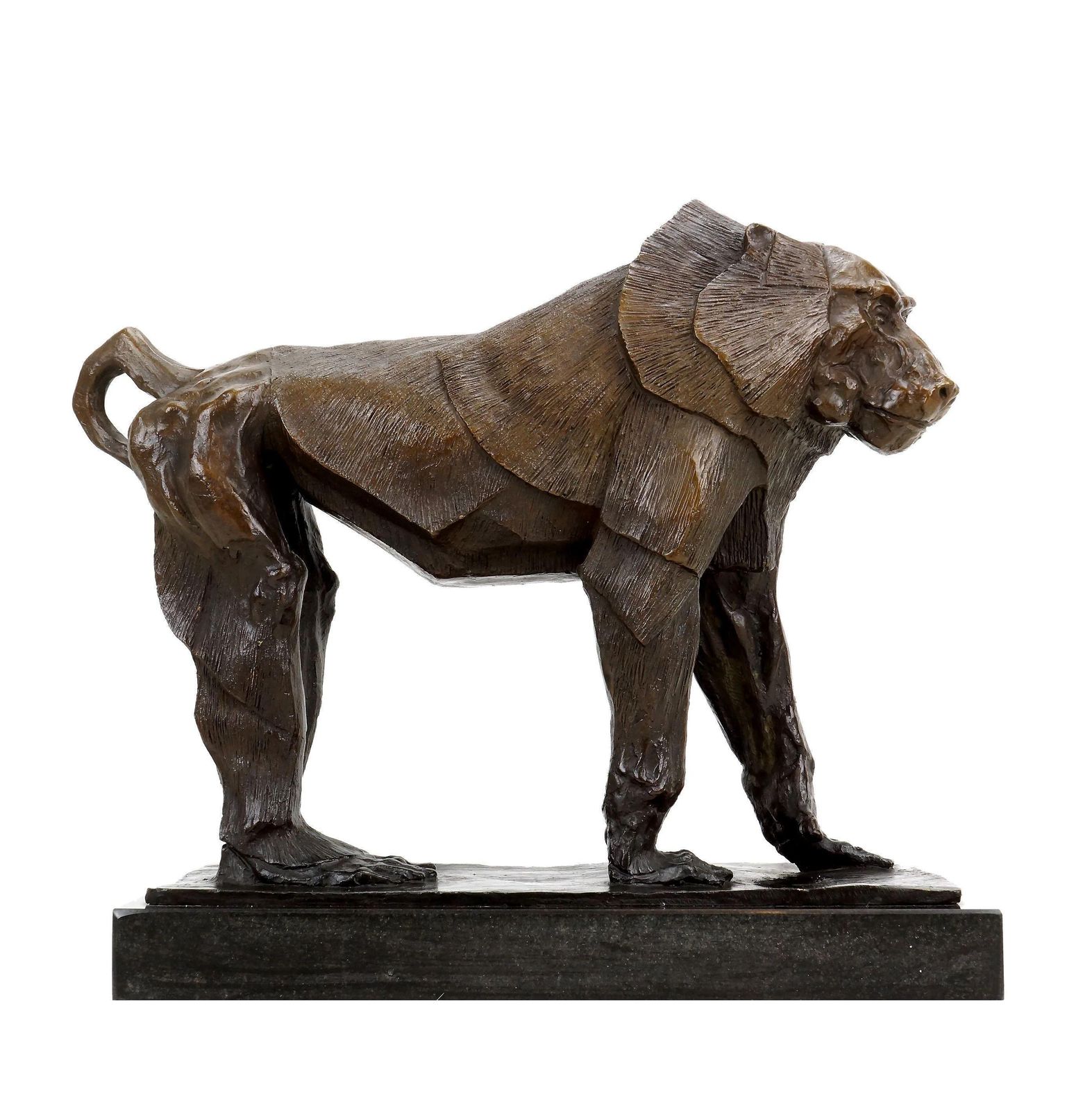 Sculpture Of A Large Ape In The Style Of Rembrandt Bugatti. Bronze Sculpture. photo for sale