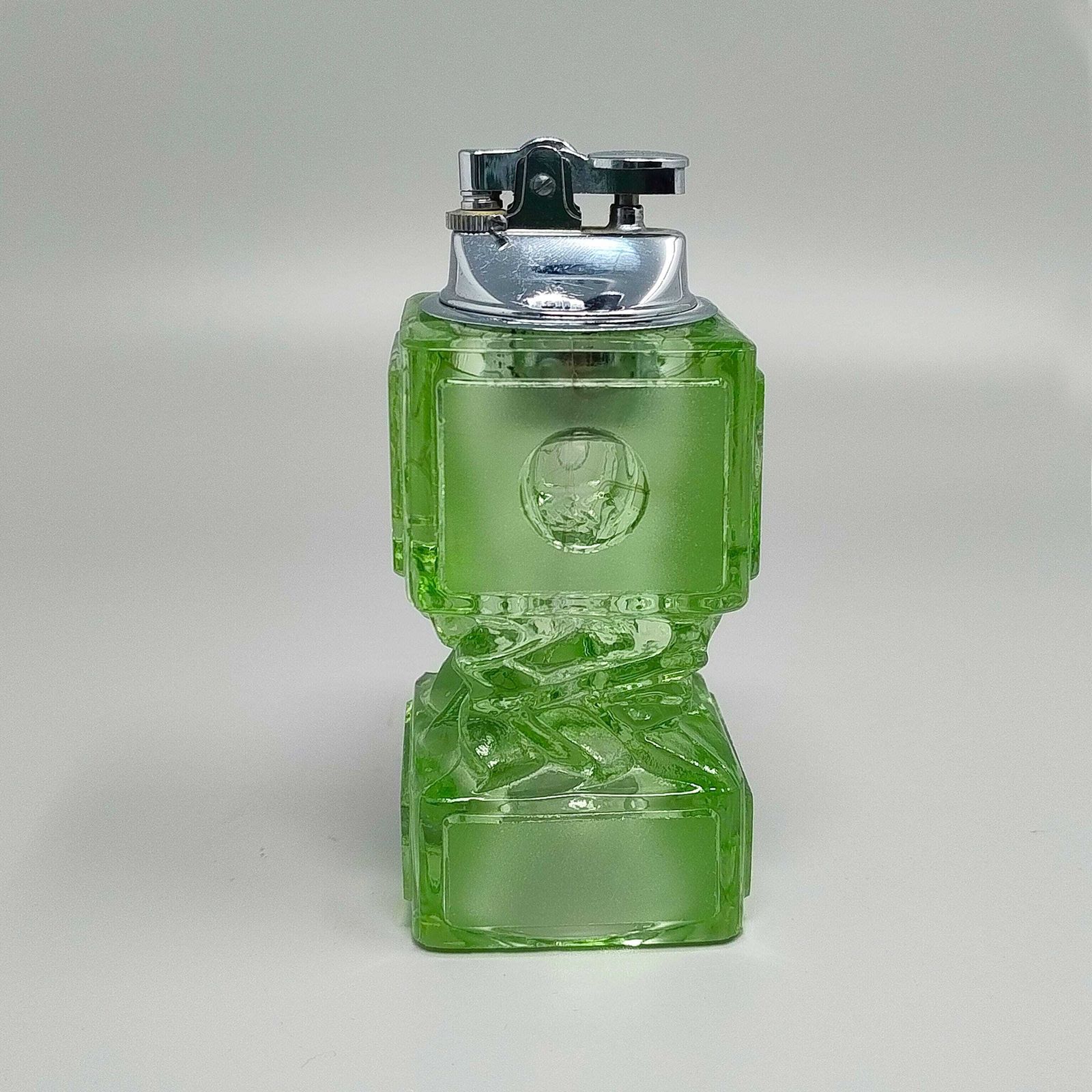 1970s Stunning Green Smoking Set By Antonio Imperatore In Murano Glass. Made In Italy photo vinterior