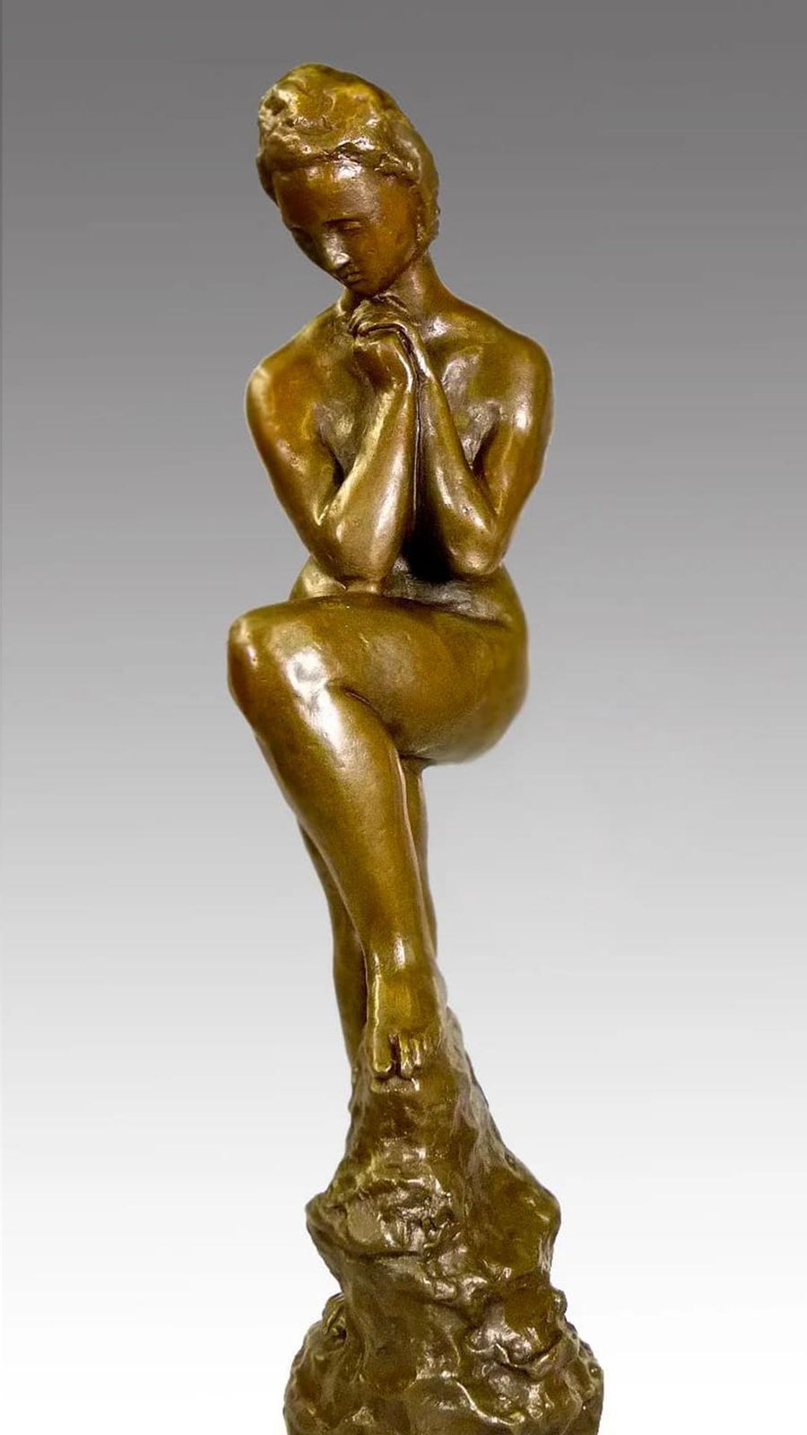 Bronze Sculpture, Nude Woman, 20th Century photo vinterior