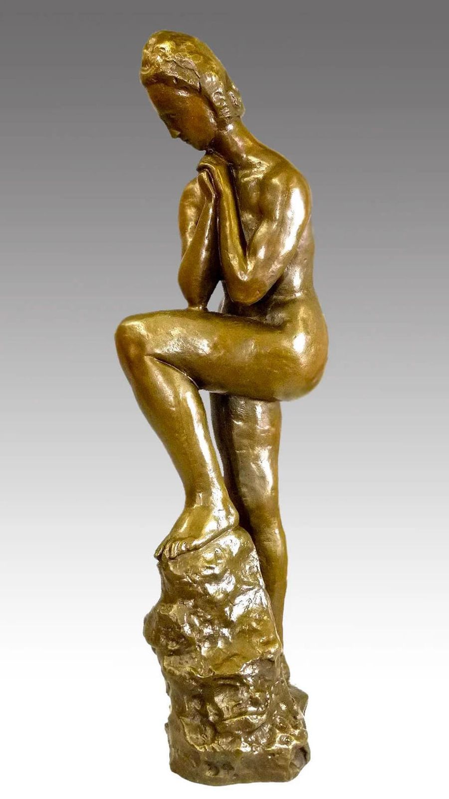 Bronze Sculpture, Nude Woman, 20th Century photo buy