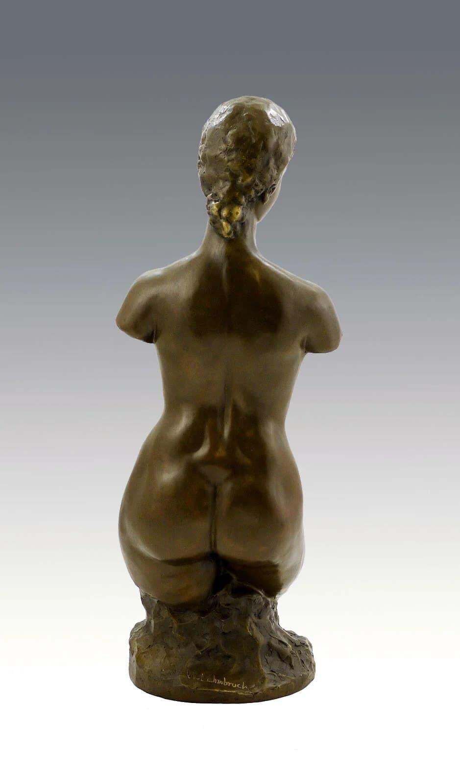 Bronze Sculpture Of A Woman's Torso, 20th Century photo furniture