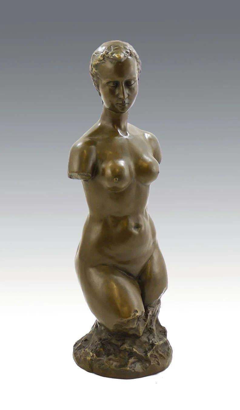 Bronze Sculpture Of A Woman's Torso, 20th Century photo 2882.0
