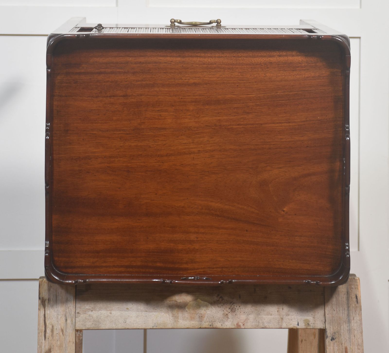 Pair Of Mahogany Tray Top Bedside Cabinets photo for sale