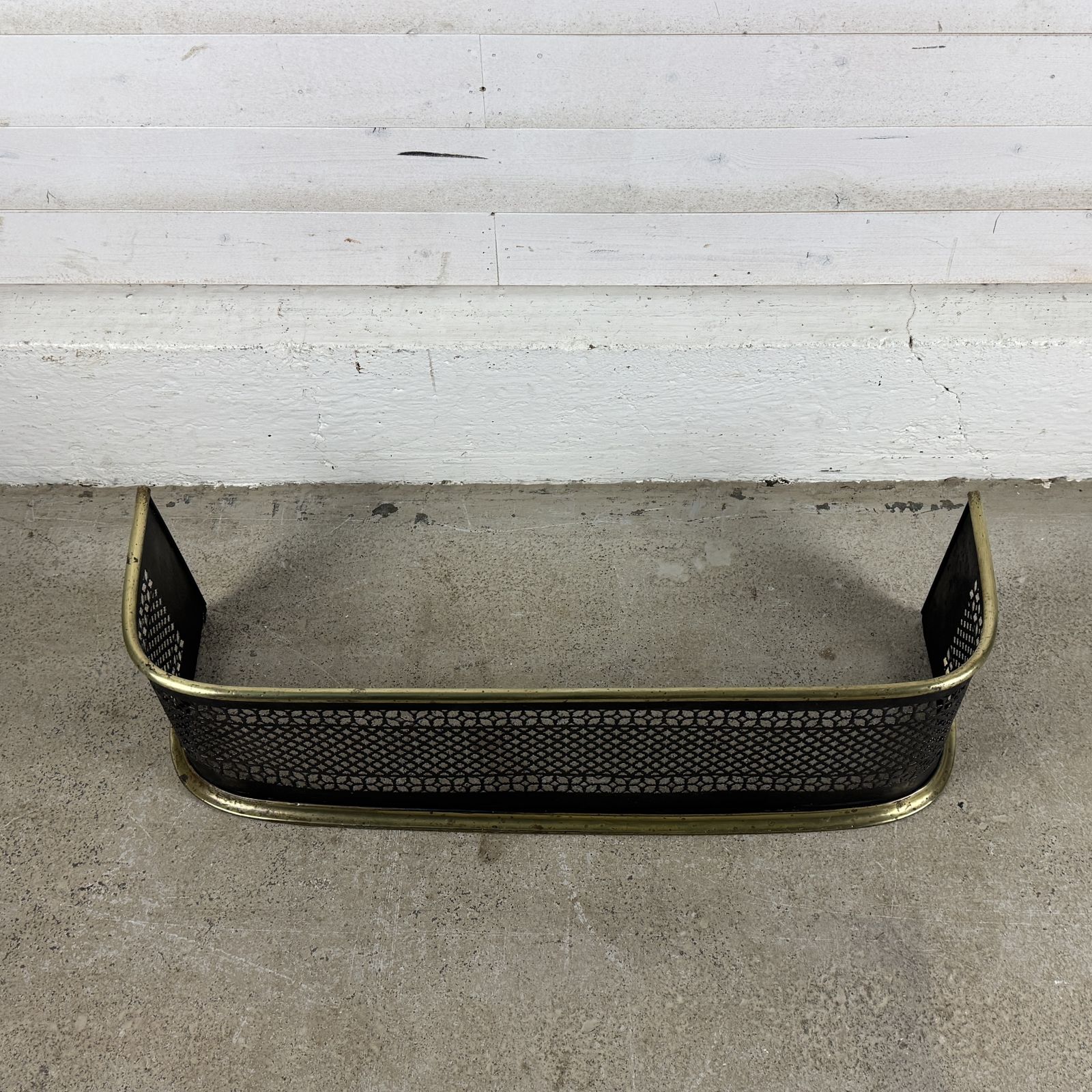 Small Victorian Iron And Brass Fender photo 325.0