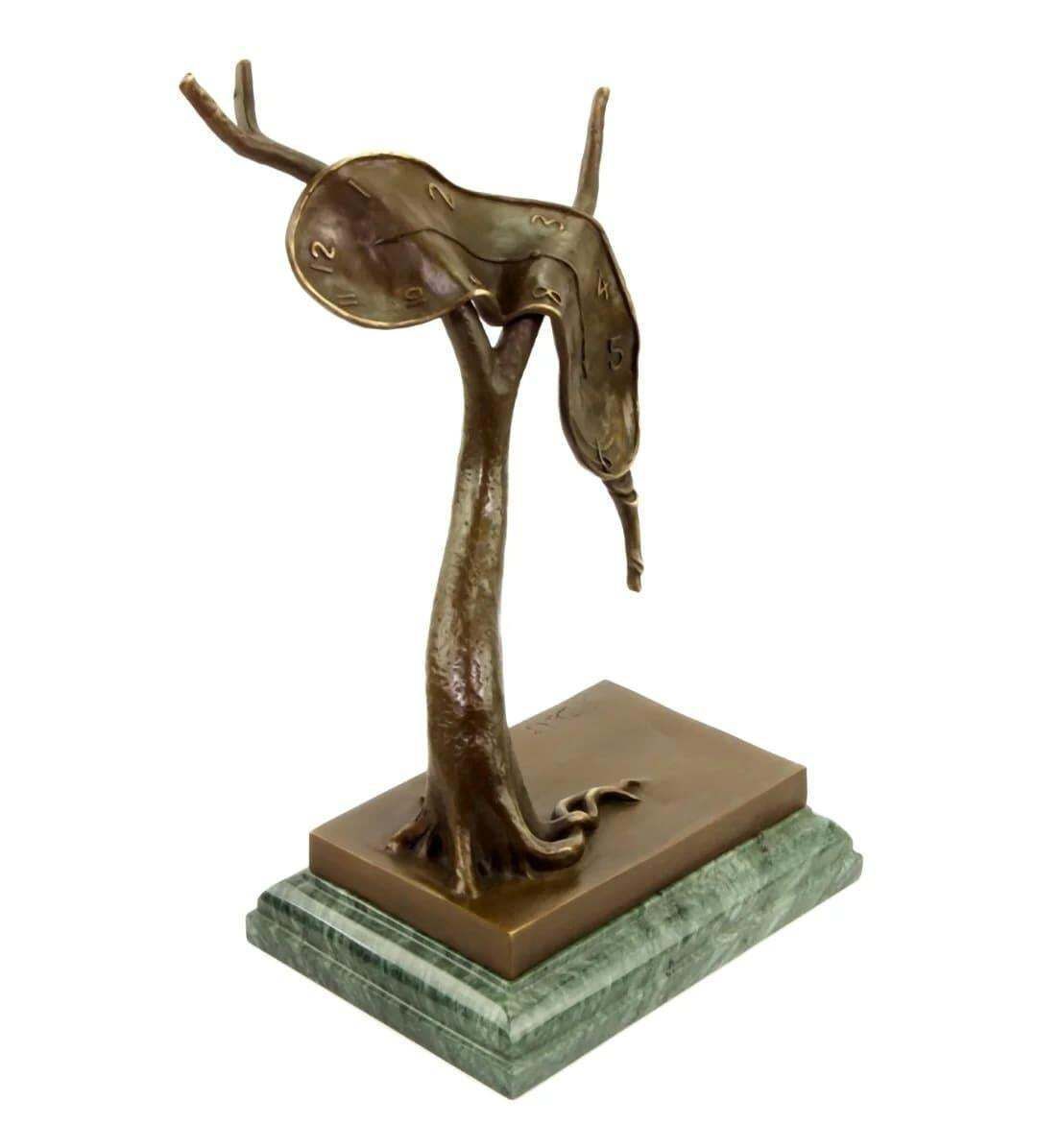 Bronze Sculpture "Melting Clock" By Salvador Dalí photo vintage