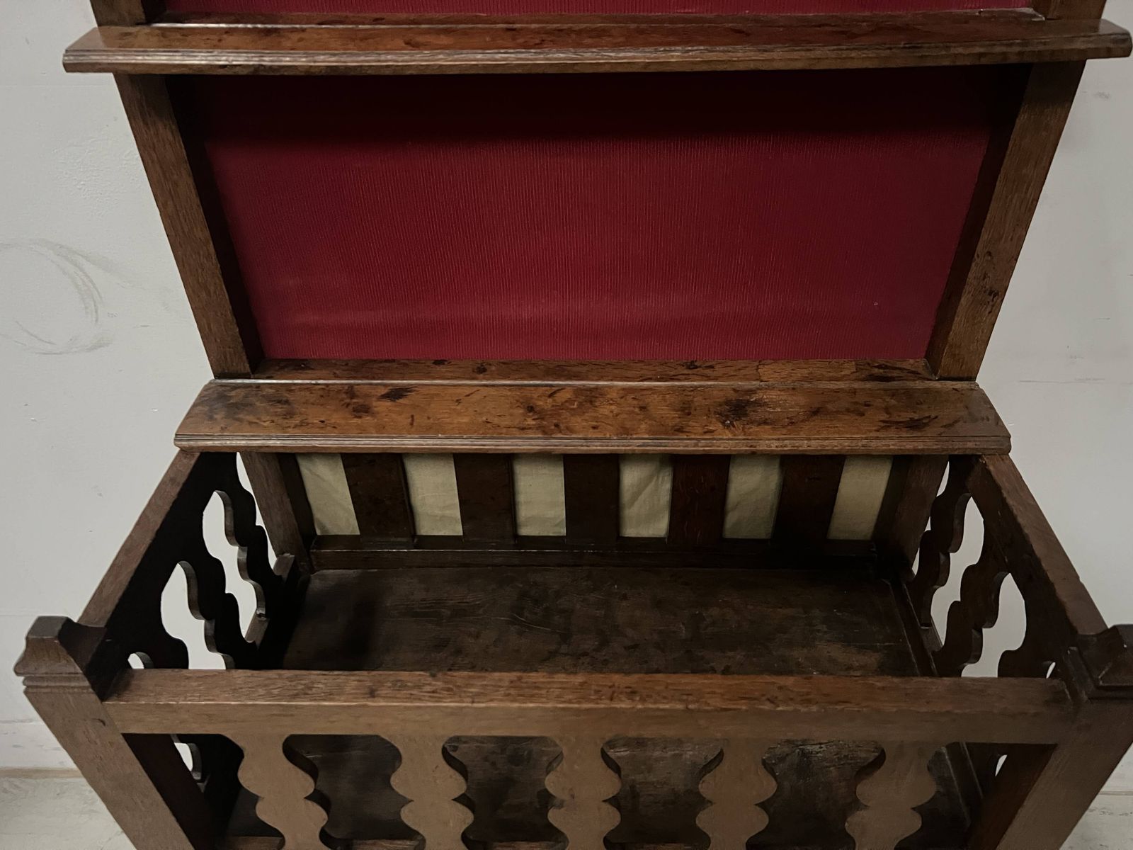 Page 1 Of 13 "Picardy Stem Trapped" Oak Cabinet, 18th Century photo vinterior