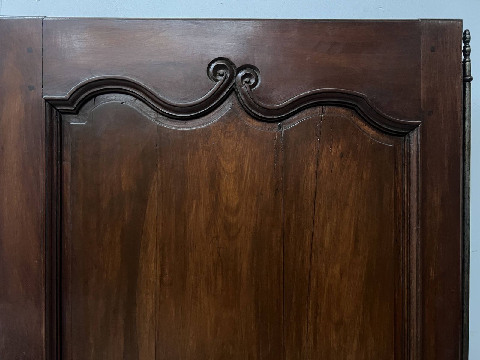 18th Century Solid Cherry Wood Cupboard Door photo vintage