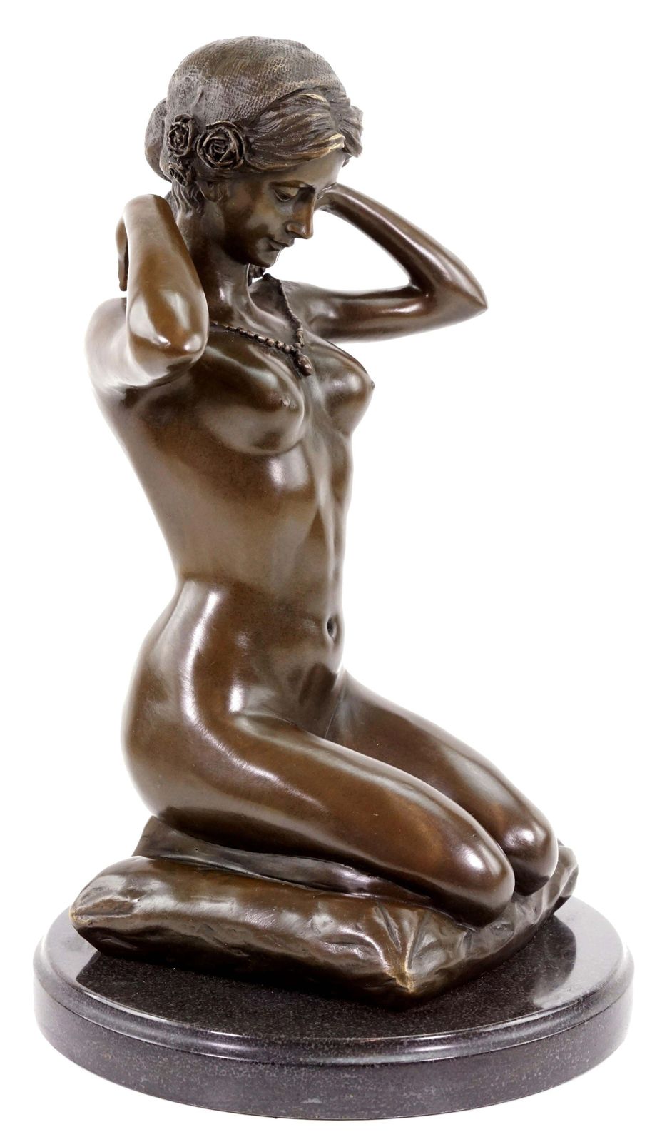 Erotic Nude Statue, Art Nouveau Style Bronze Sculpture photo for sale