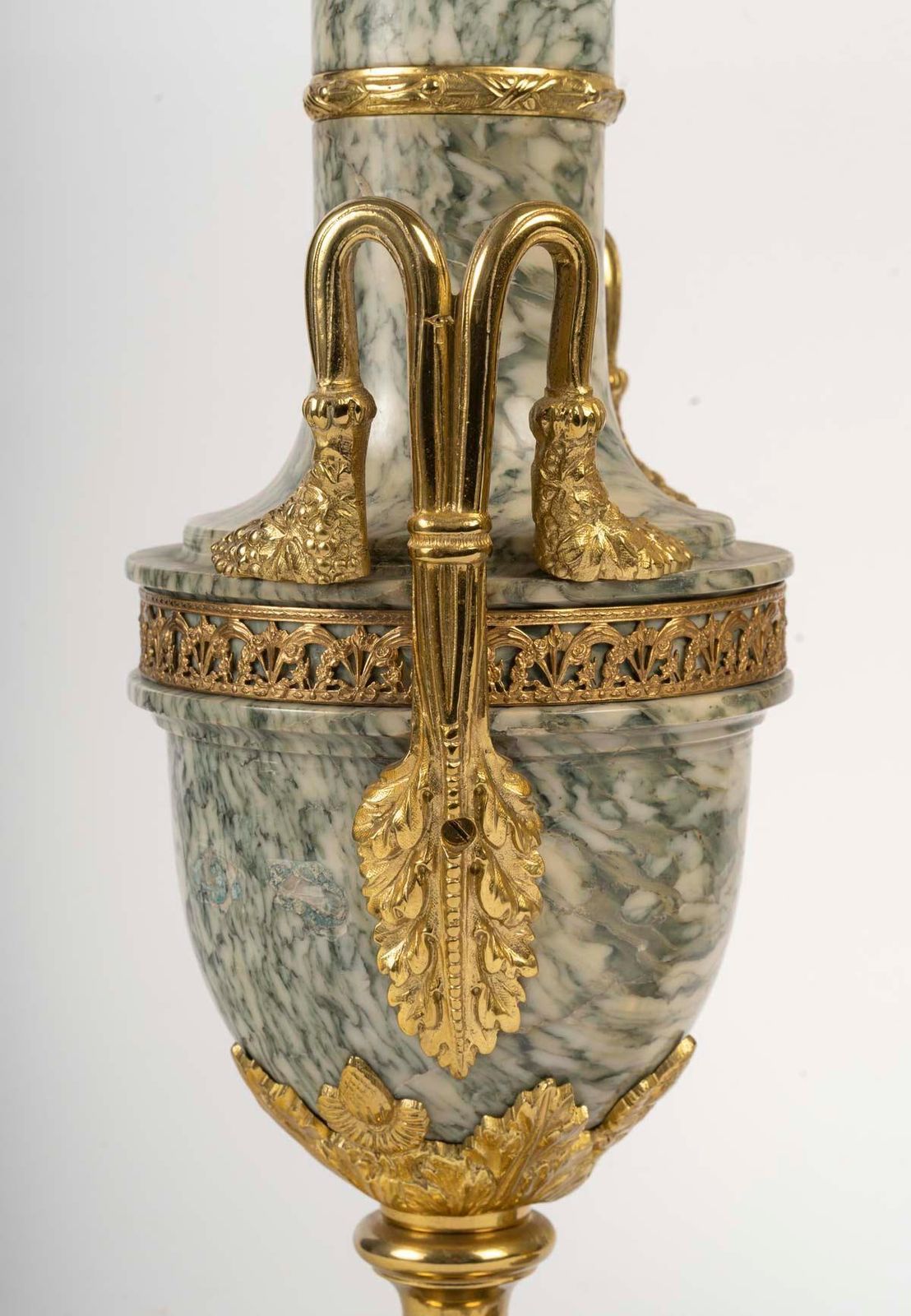 Pair Of Marble And Gilt Bronze Cassolettes, Napoleon III Period. photo buy