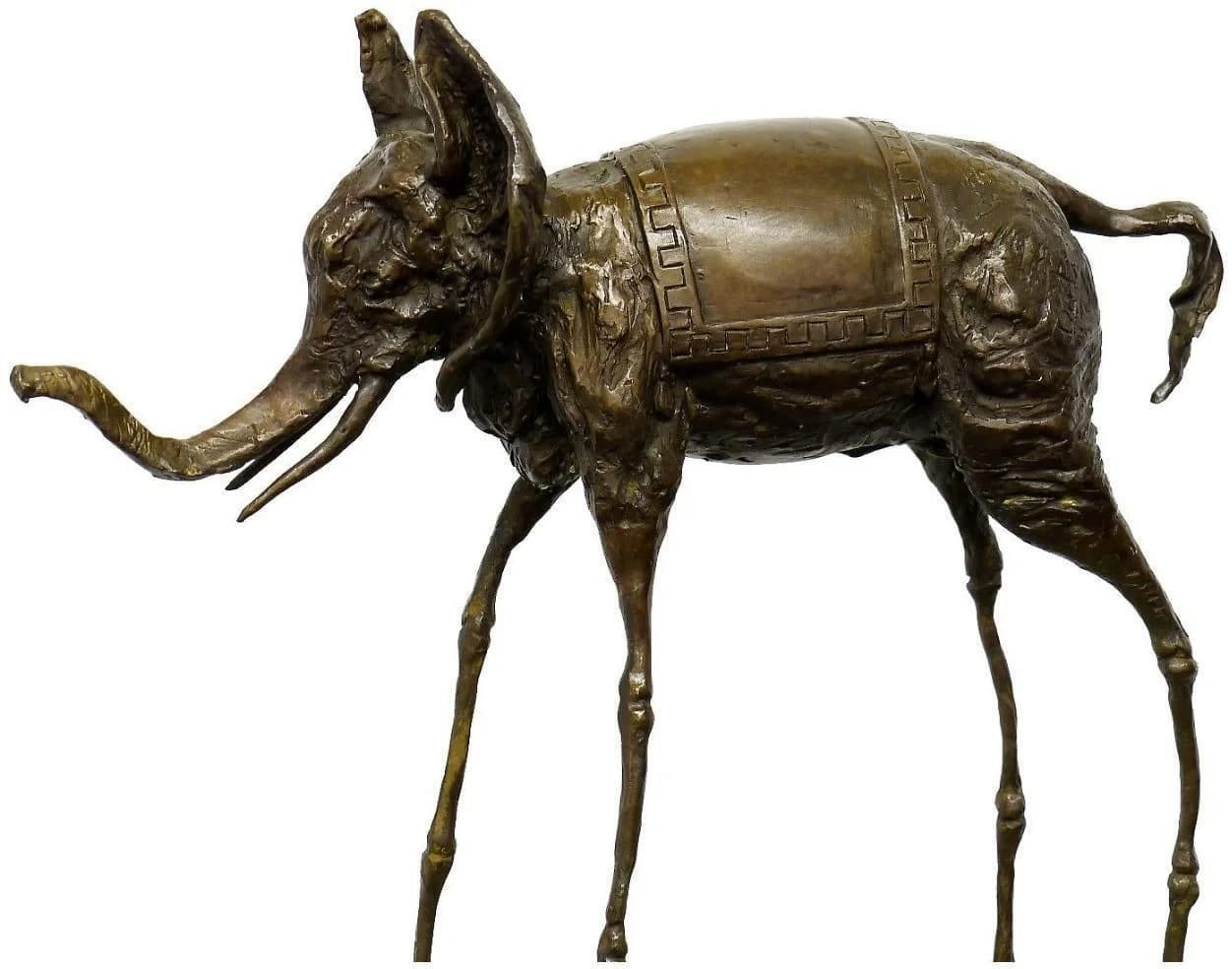 Surrealist Bronze Sculpture   A Space Elephant   Salvador Dali photo furniture