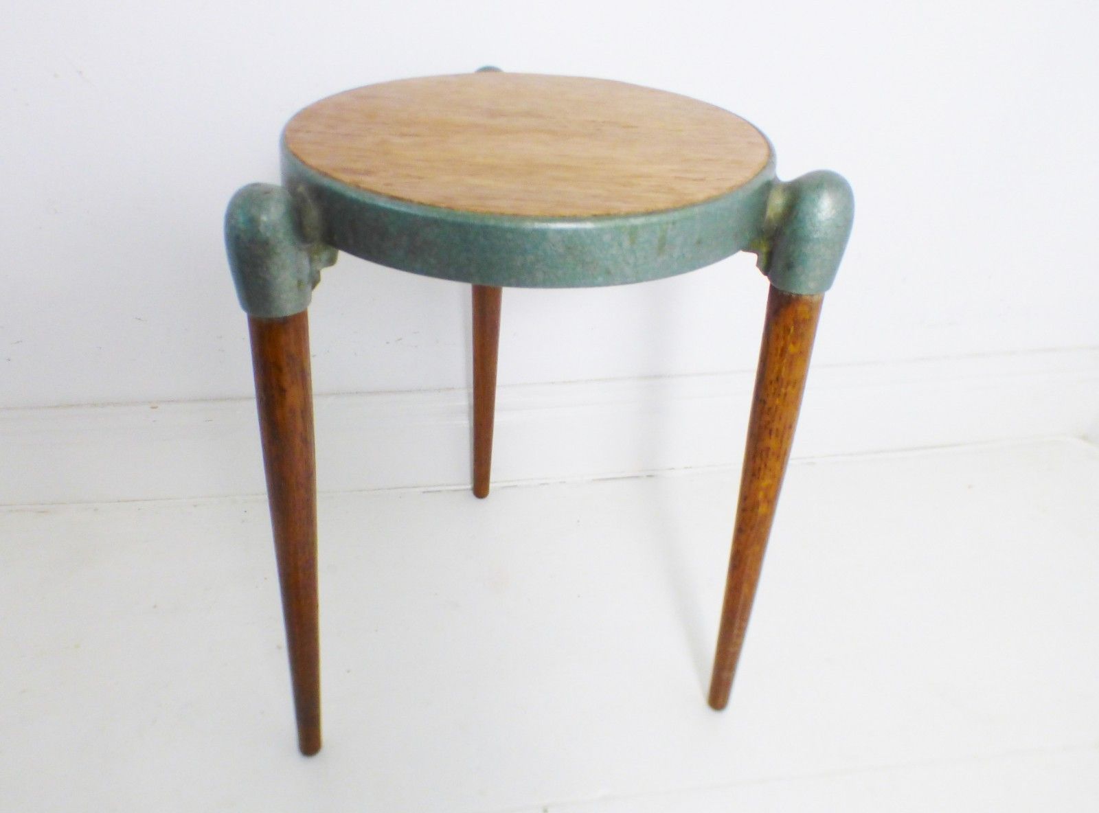 Stunning Vintage Gerald Summers Tv T Stool / Side Table 1950's photo for sale
