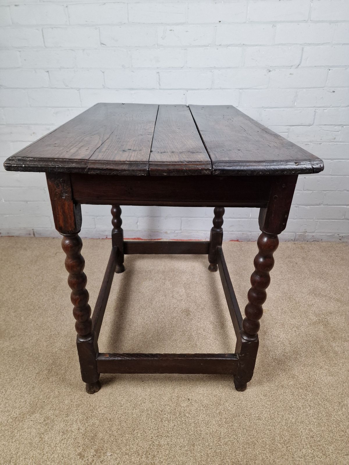 photo buy 18th Century Oak Bobbin Turned Side Table