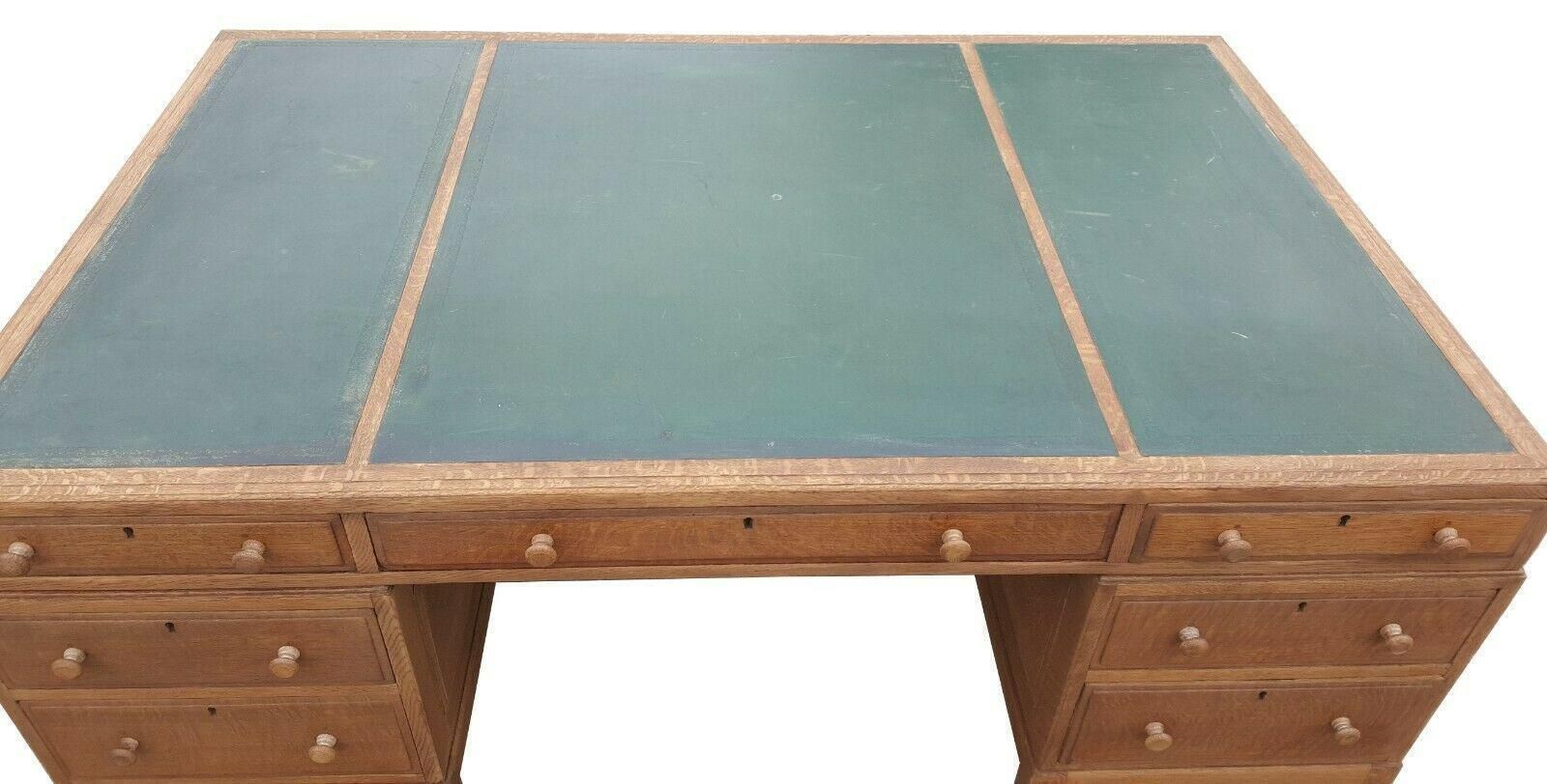 photo for sale Heals Oak Partners Desk 1920's Heals London
