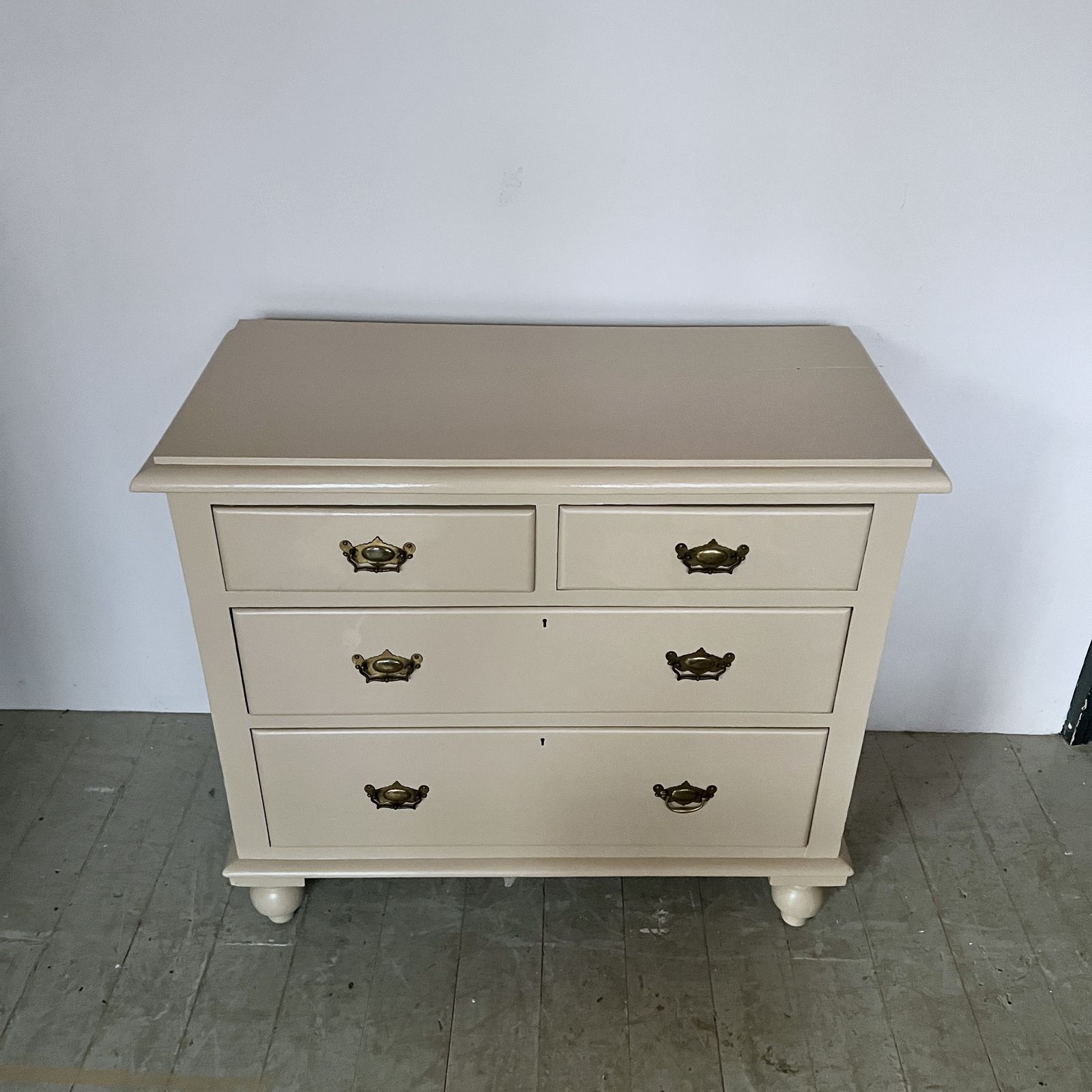 Small Newly Painted Chest Of Drawers With Original Handles photo furniture
