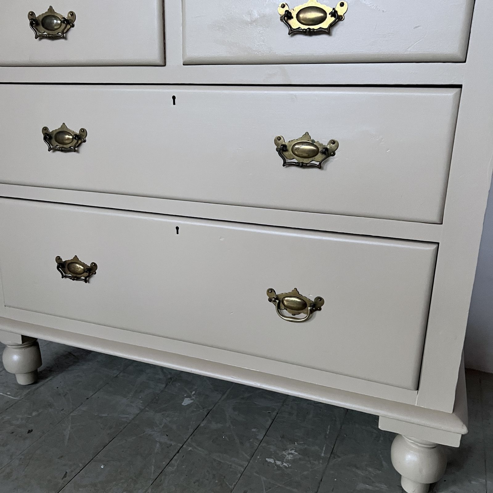 Small Newly Painted Chest Of Drawers With Original Handles photo 395.0