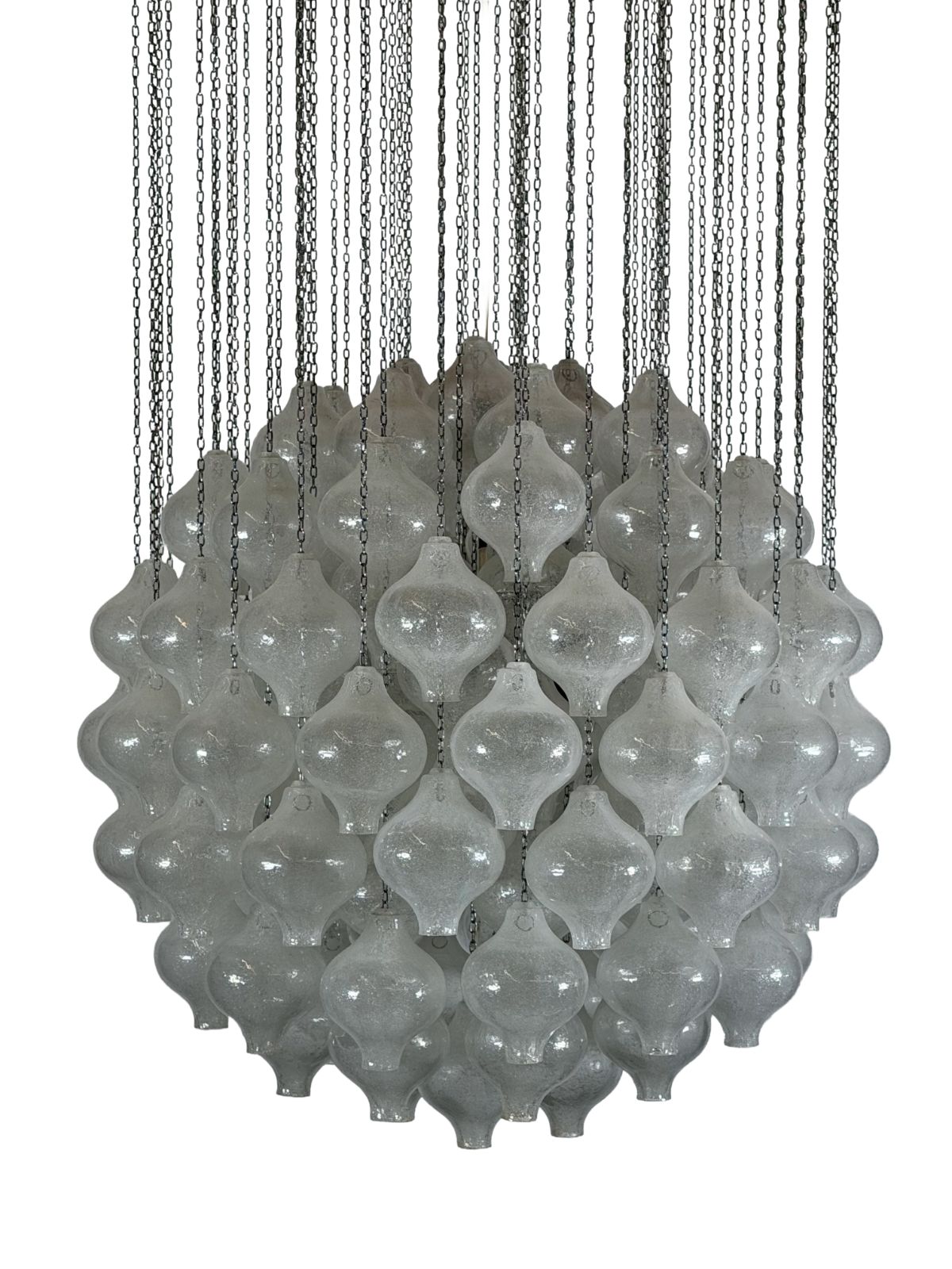 60s 70s "Tulipan" Chandelier By J.T. Squid For Squid Austria photo for sale