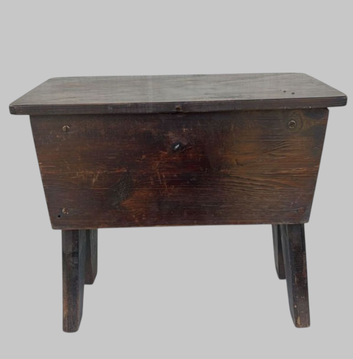 Rare Early C19th English Oak Salt Box