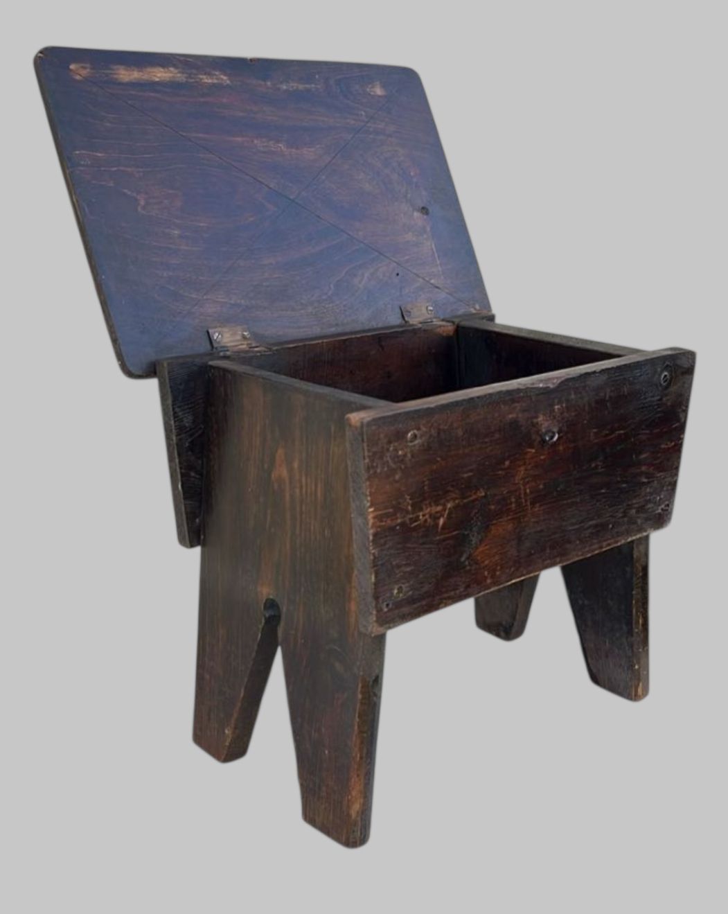 Rare Early C19th English Oak Salt Box photo for sale
