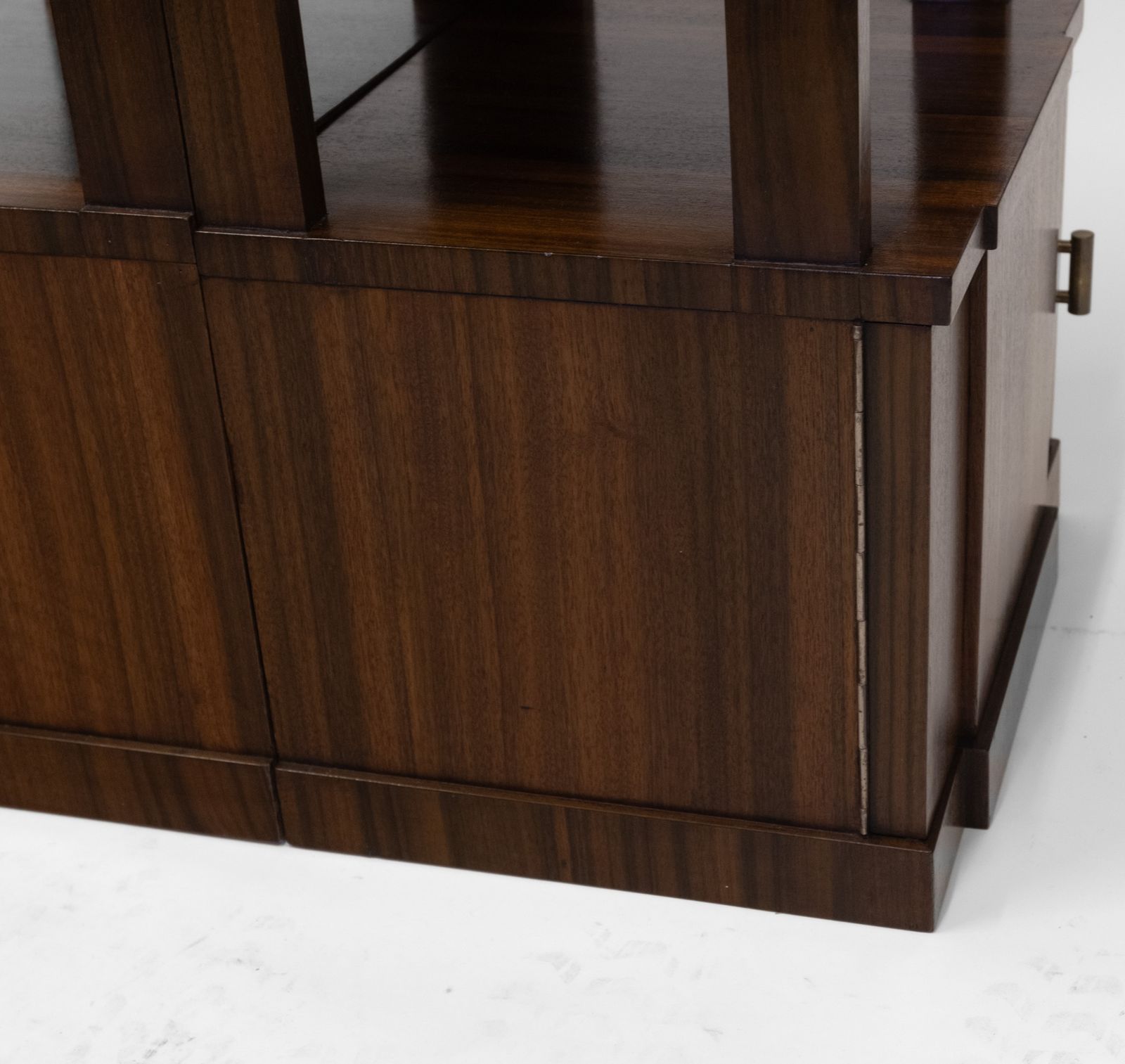photo vintage Pair Mid Century Italian Macassar Ebony & Marble Bedside Cabinets Circa 1950