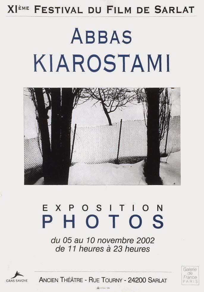 Abbas Kiarostami Poster Festival Du Film De Sarlat 2002 Cinema