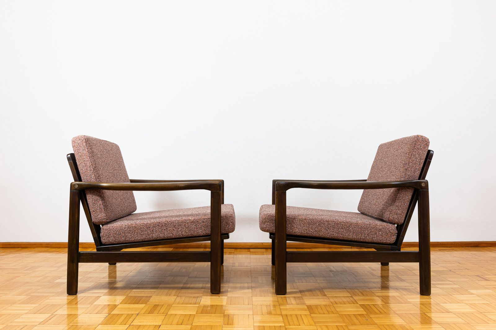Mid Century Armchairs By Zenon Bączyk, 1960's, Set Of 2 photo vintage