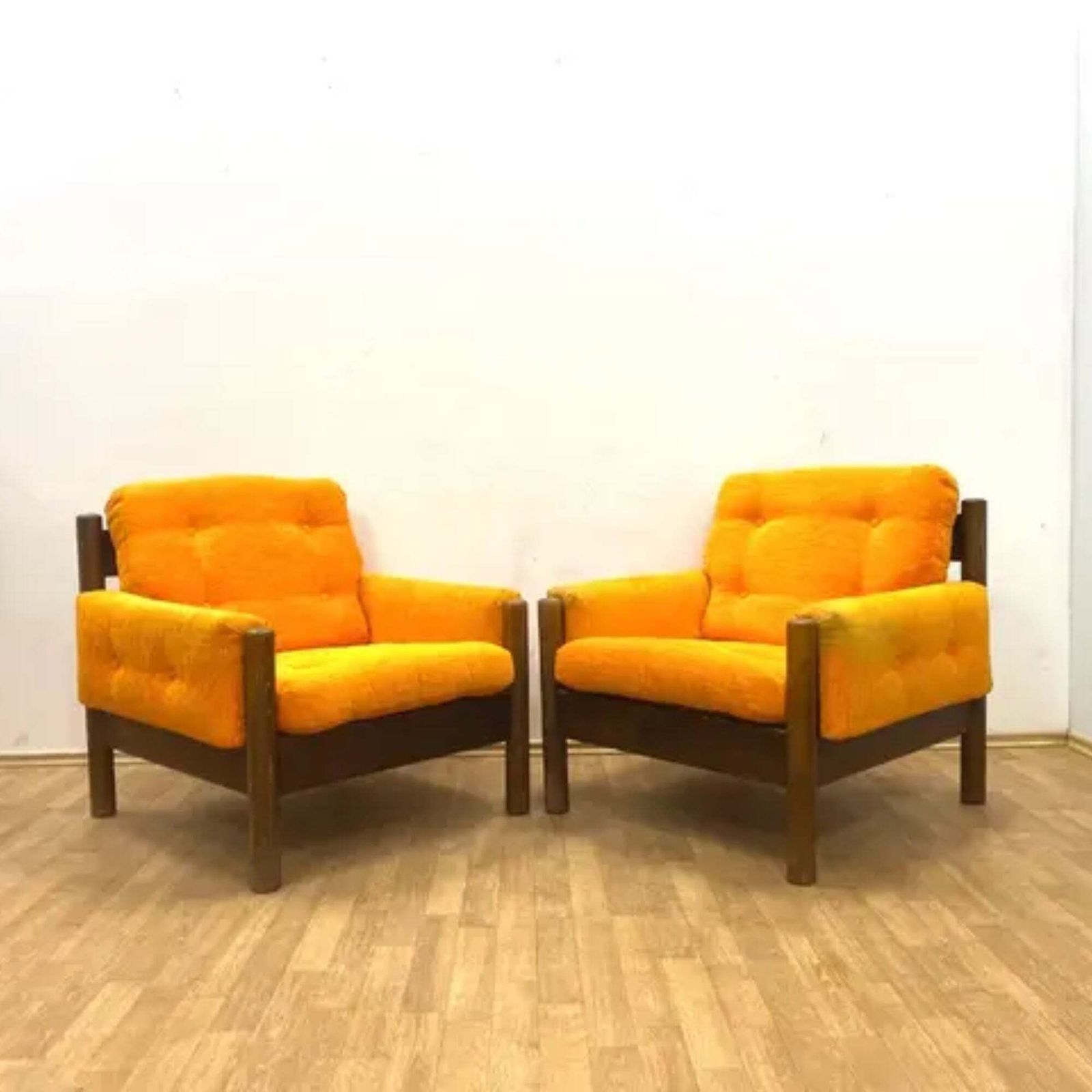 Mid Century Zitset (Fauteuils & Bank), Jaren 1970 photo buy