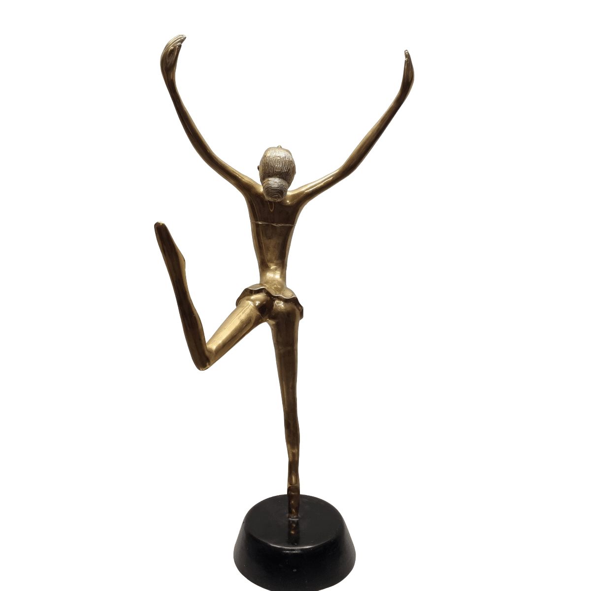 Brass Ballerina In The Style Of Somchai Hattakitkosol, From Around The 1960s photo vinterior