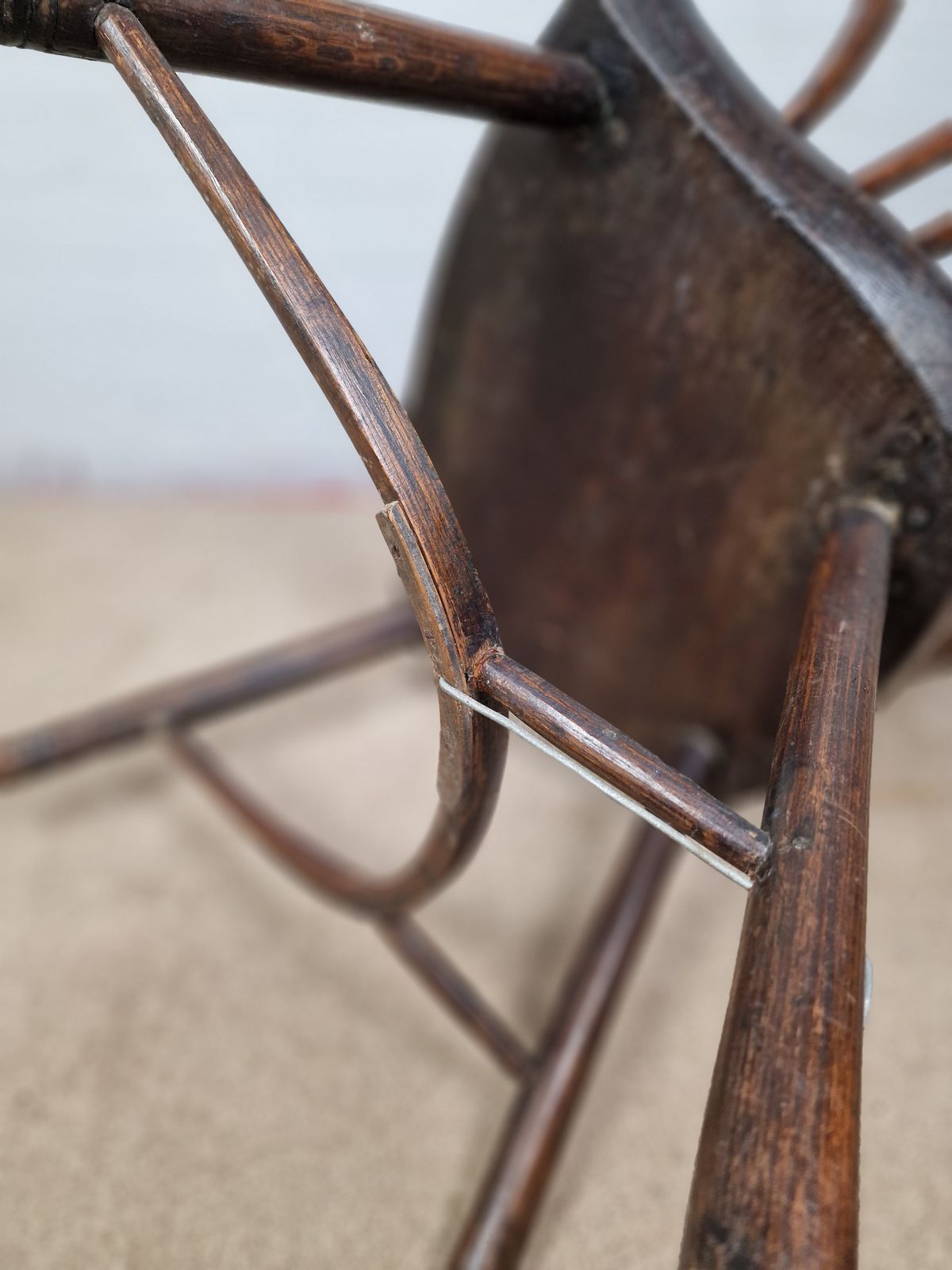 photo for sale Windsor Chair In Ash And Elm   Early 19th Century (Circa 1806)