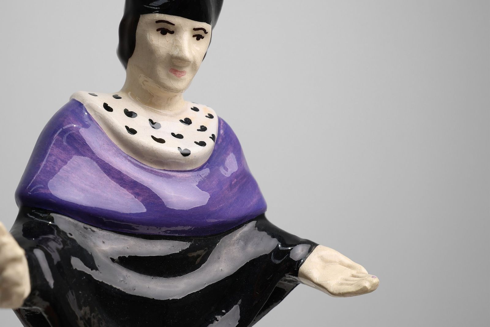 St. Yves Earthenware Statue By Jos Kervella For Henriot Quimper, France, 1947 photo vinterior
