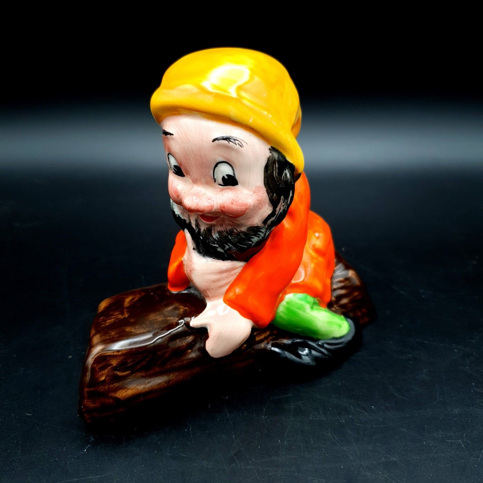 Vintage Weatherby Hanley Rare Dwarfs Figurines Set Of 4 Up To H5" Rare C1950s photo furniture