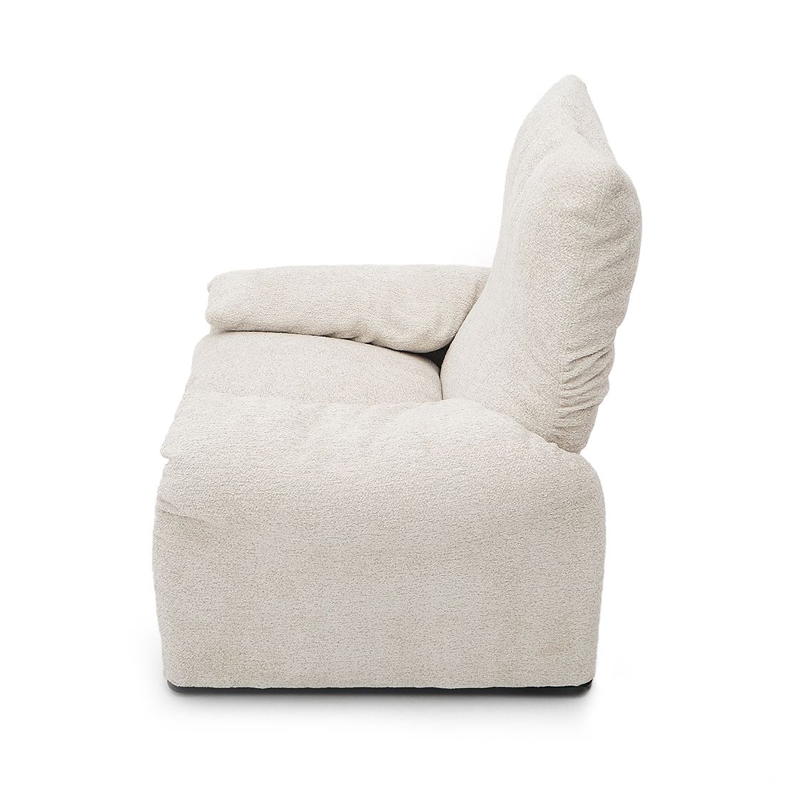 “Maralunga” Armchair With Pouf By Vico Magistretti For Cassina, 1970s photo vinterior