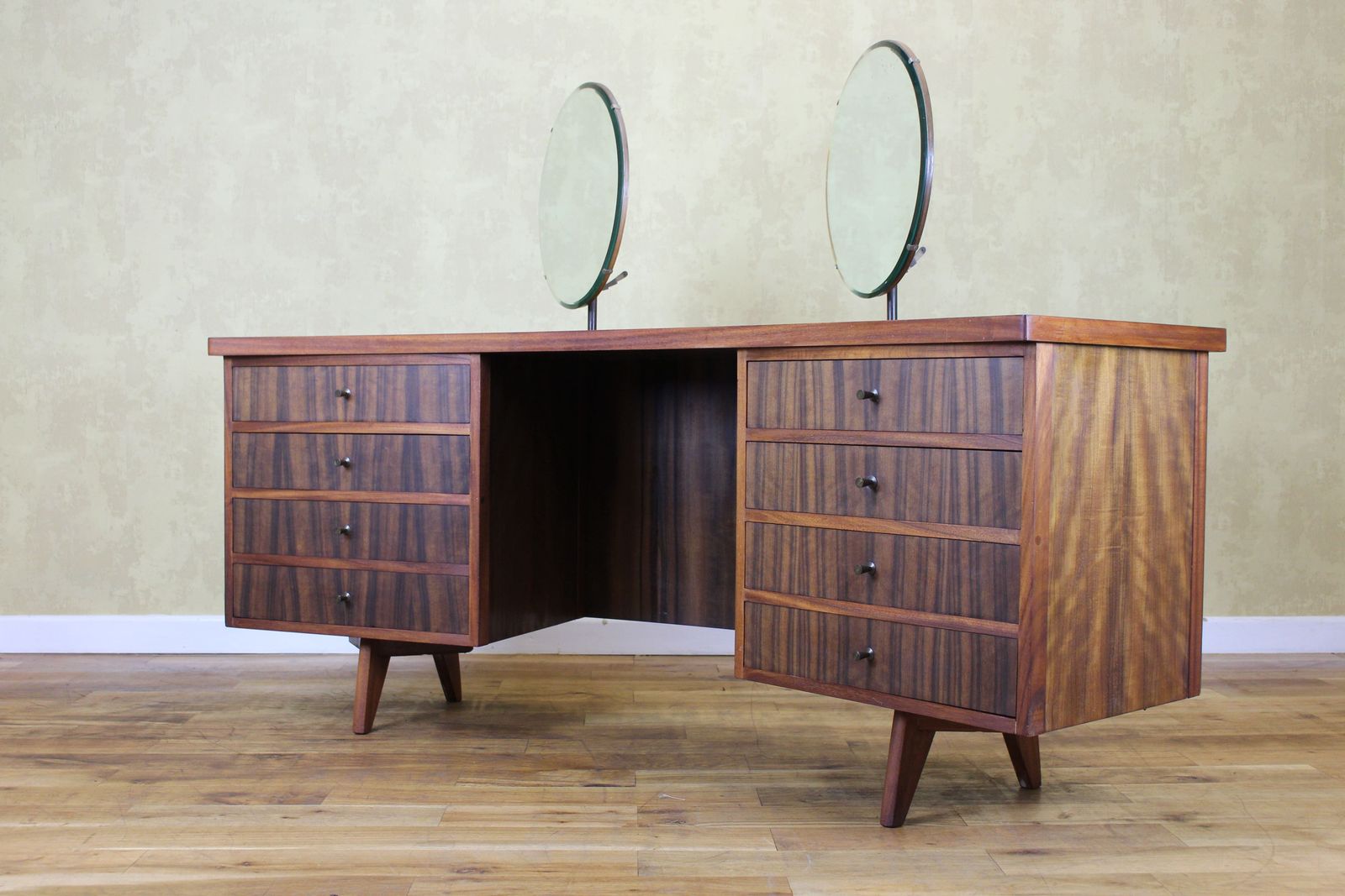 Mid 1950’s Dark Walnut Large Dressing Chest