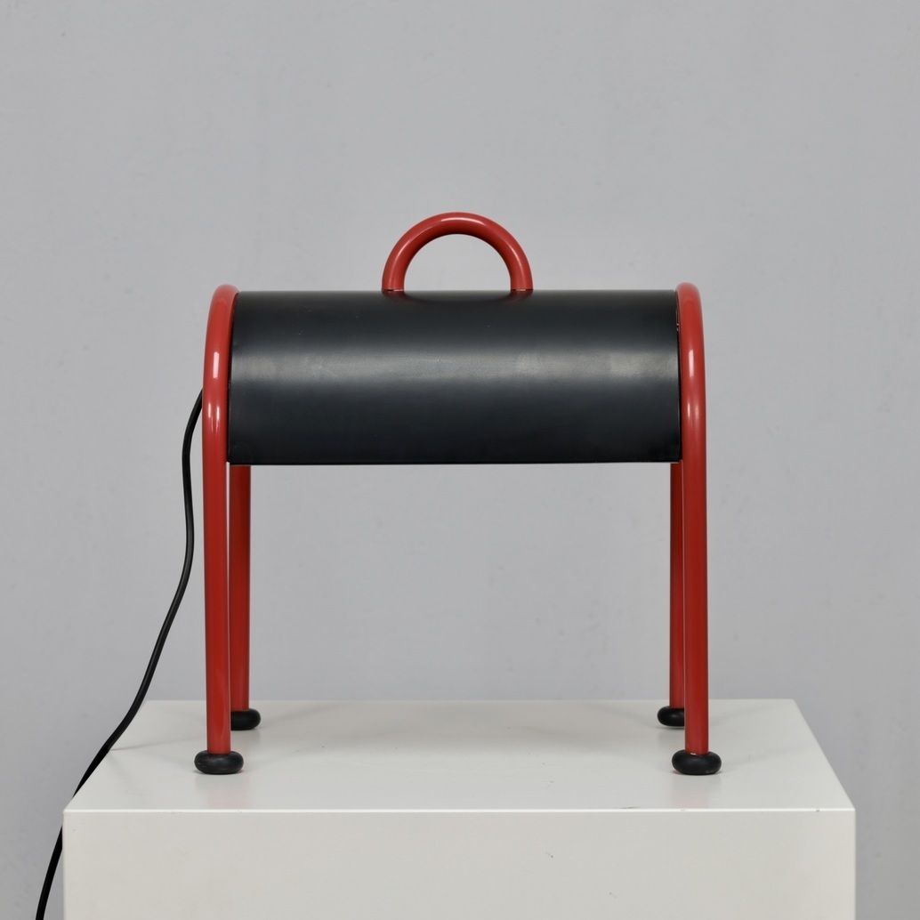 Table Lamp “Valigia” By Ettore Sottsass For Stilnovo, Italy, 1977 photo Lighting