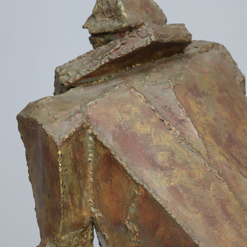 photo for sale “Starke Jâan” Sculpture In Welded Steel By Louk Van Meurs, Netherlands, C. 1970s