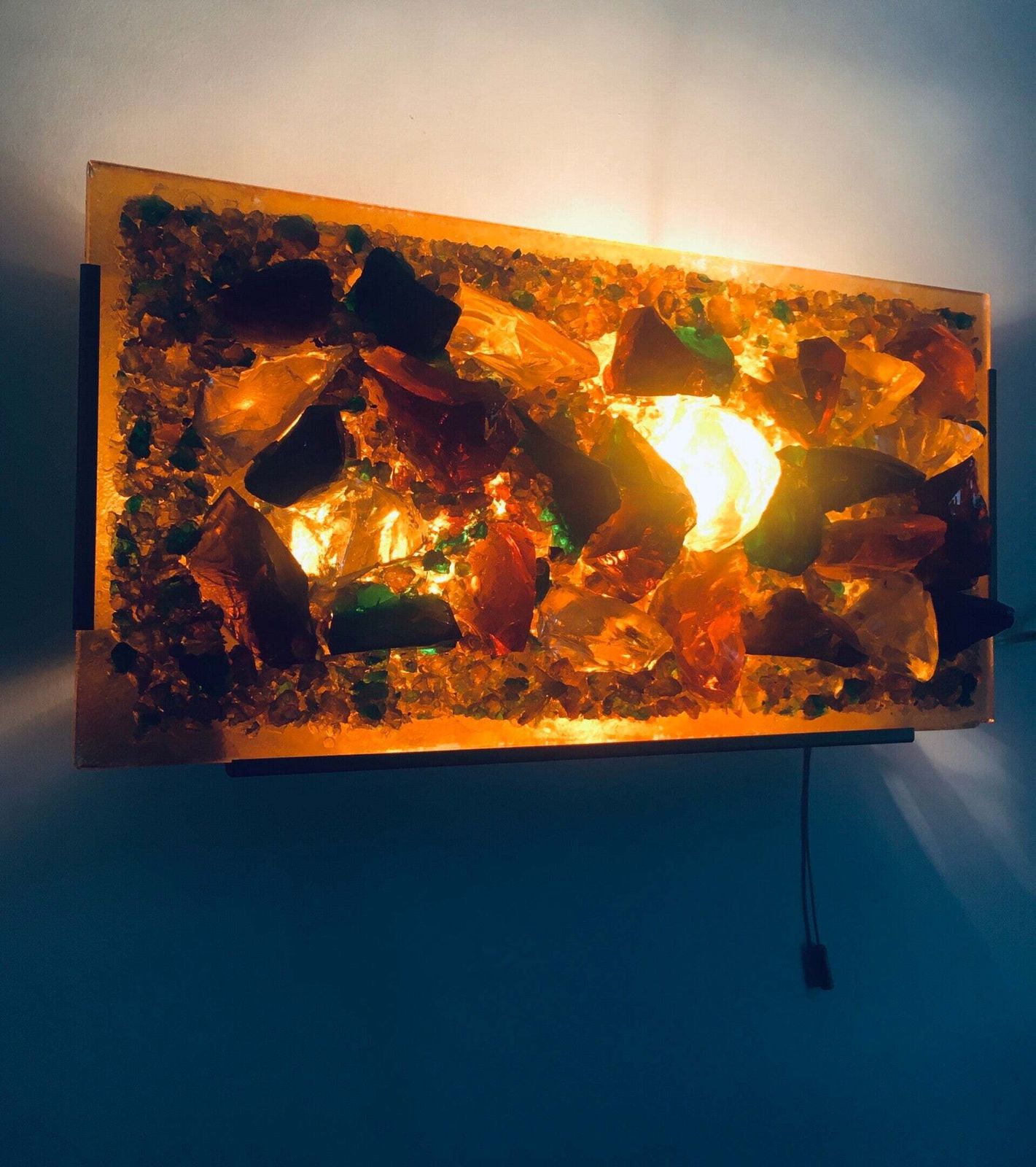 Vintage Design Art Glass Wandlamp Van Cosack Leuchten, Duitsland, Ca. Jaren 1960 photo vinterior