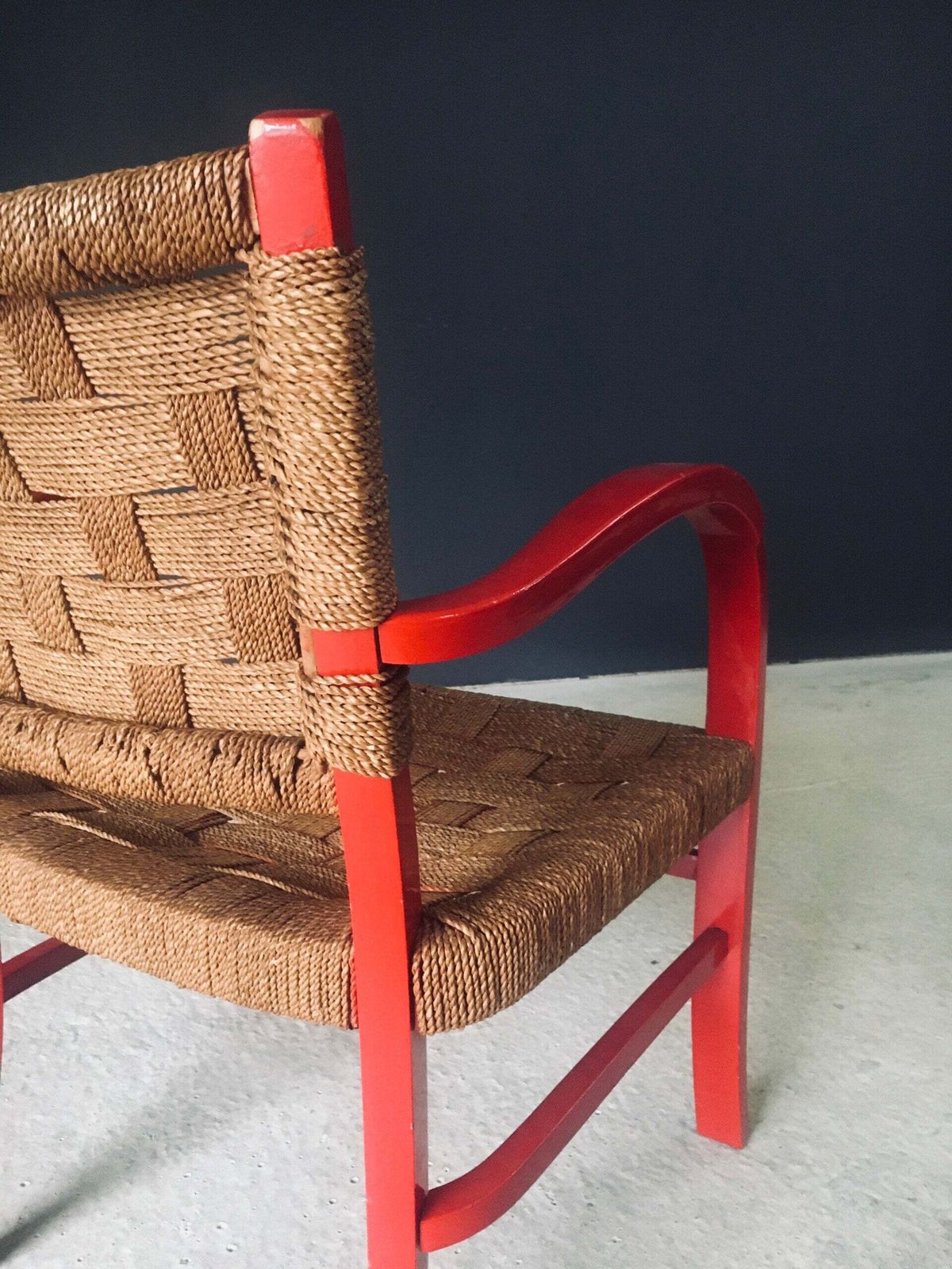 photo vintage Mediterranean Design Armchair Set 1, France 1950's