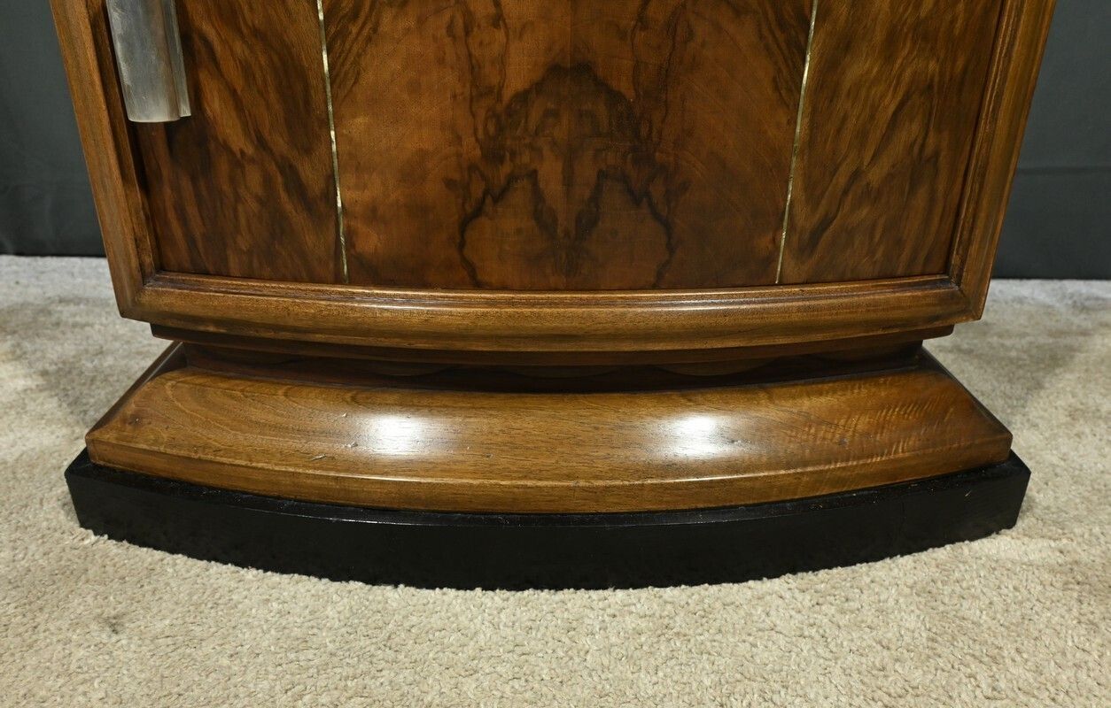 photo buy Walnut Burl Bedside Table, Art Deco – 1930