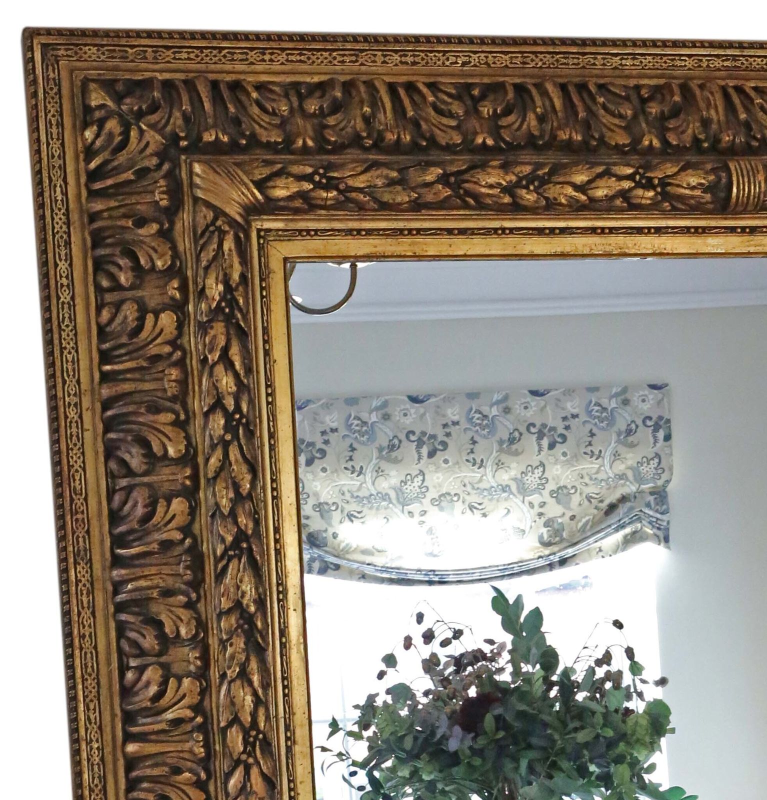 Antique 19th Century Very Large Gilt Overmantle Floor Or Wall Mirror – Fine Quality photo 3495.0