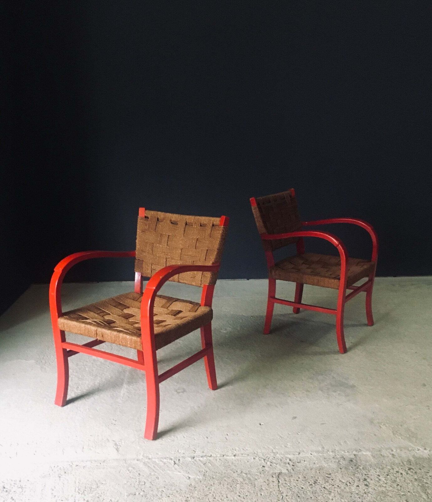 Mediterrane Design Fauteuils, Set Van 2 – Frankrijk, Ca. Jaren 1950 photo for sale