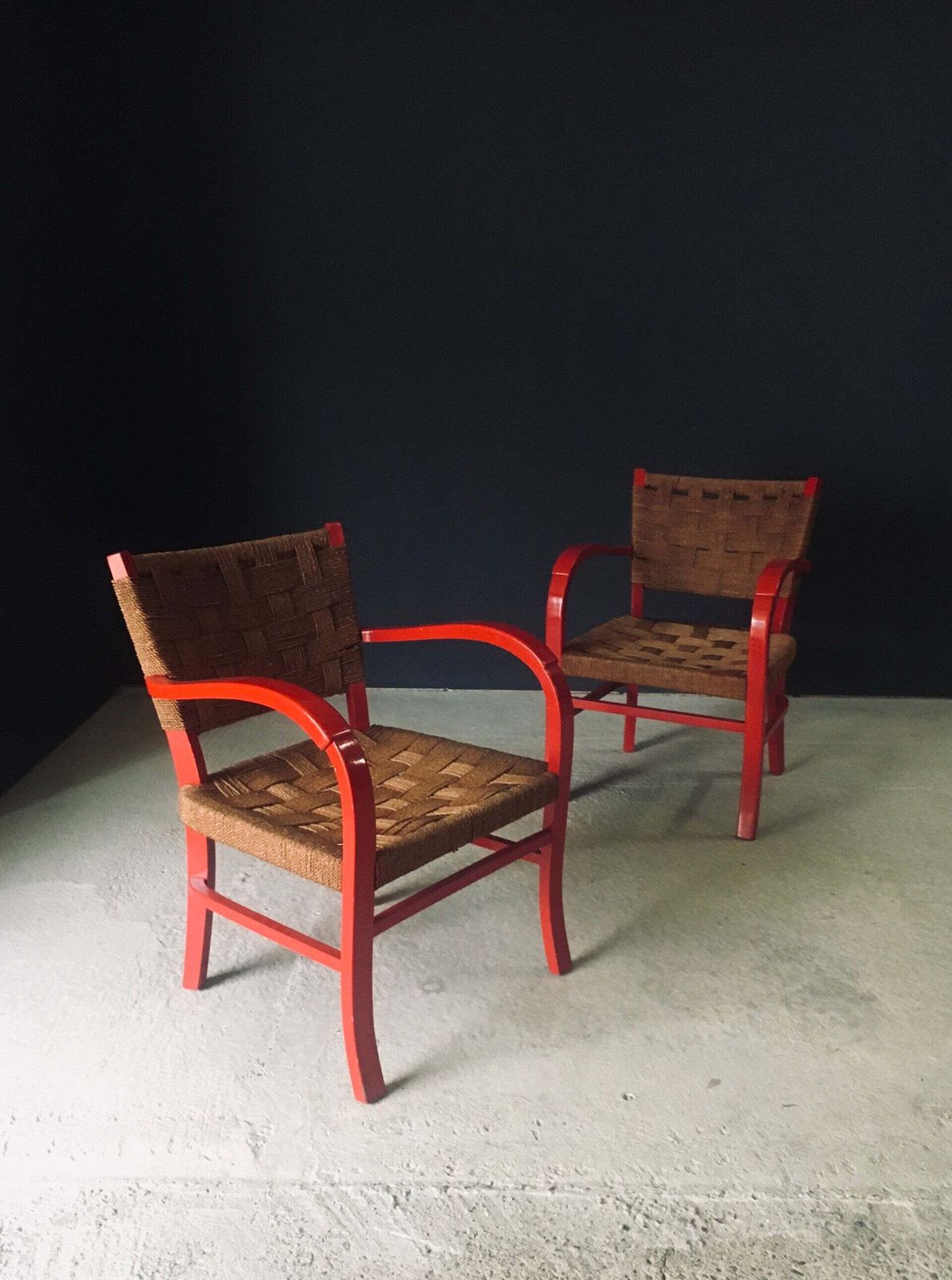 Mediterrane Design Fauteuils, Set Van 2 – Frankrijk, Ca. Jaren 1950 photo buy