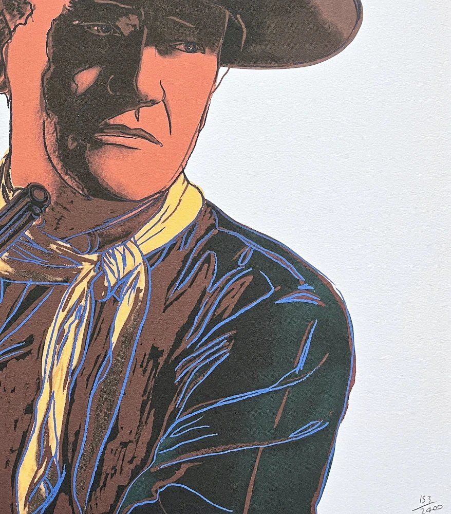 After Andy Warhol, John Wayne: Red Brown Cinematic Icon, Print photo 1250.0