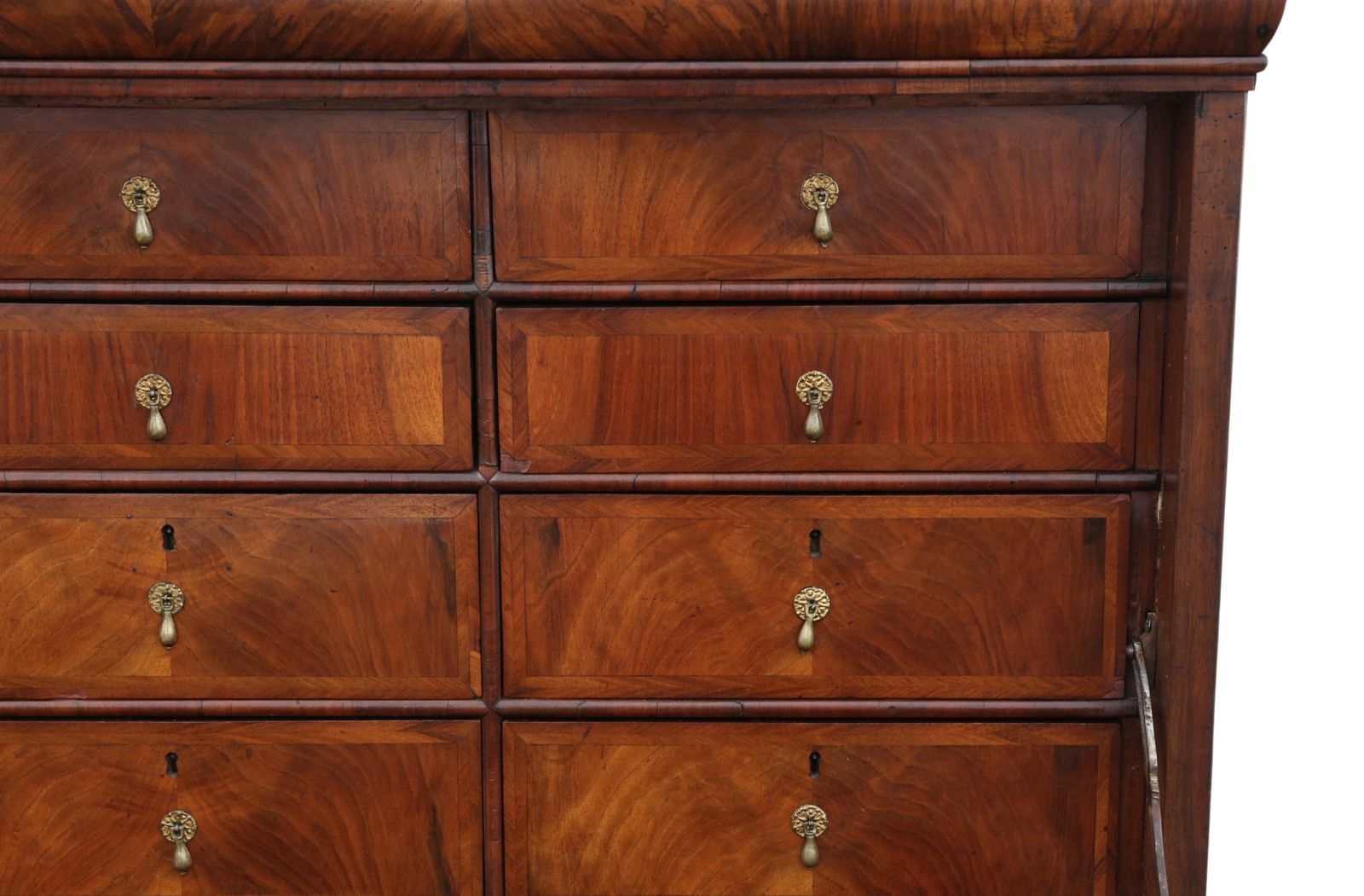 Antique Queen Anne Early 18th Century Inlaid Burr Walnut Escritoire Desk / Chest – Fine Quality photo buy