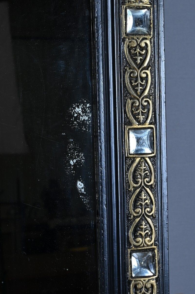 photo for sale Important Mirror With Pediment, Napoleon III Period – 2nd Half Of The 19th Century