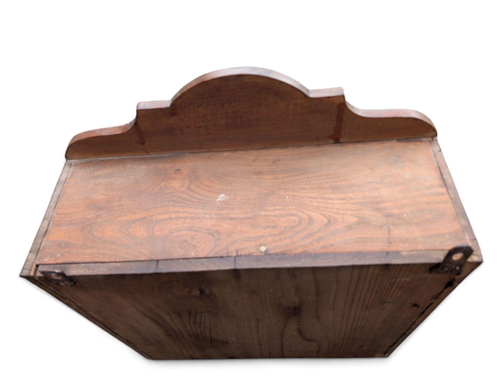 photo vinterior Large Art Nouveau Carved Oak Wall Cabinet With Mirror – Floral Motif –1920s