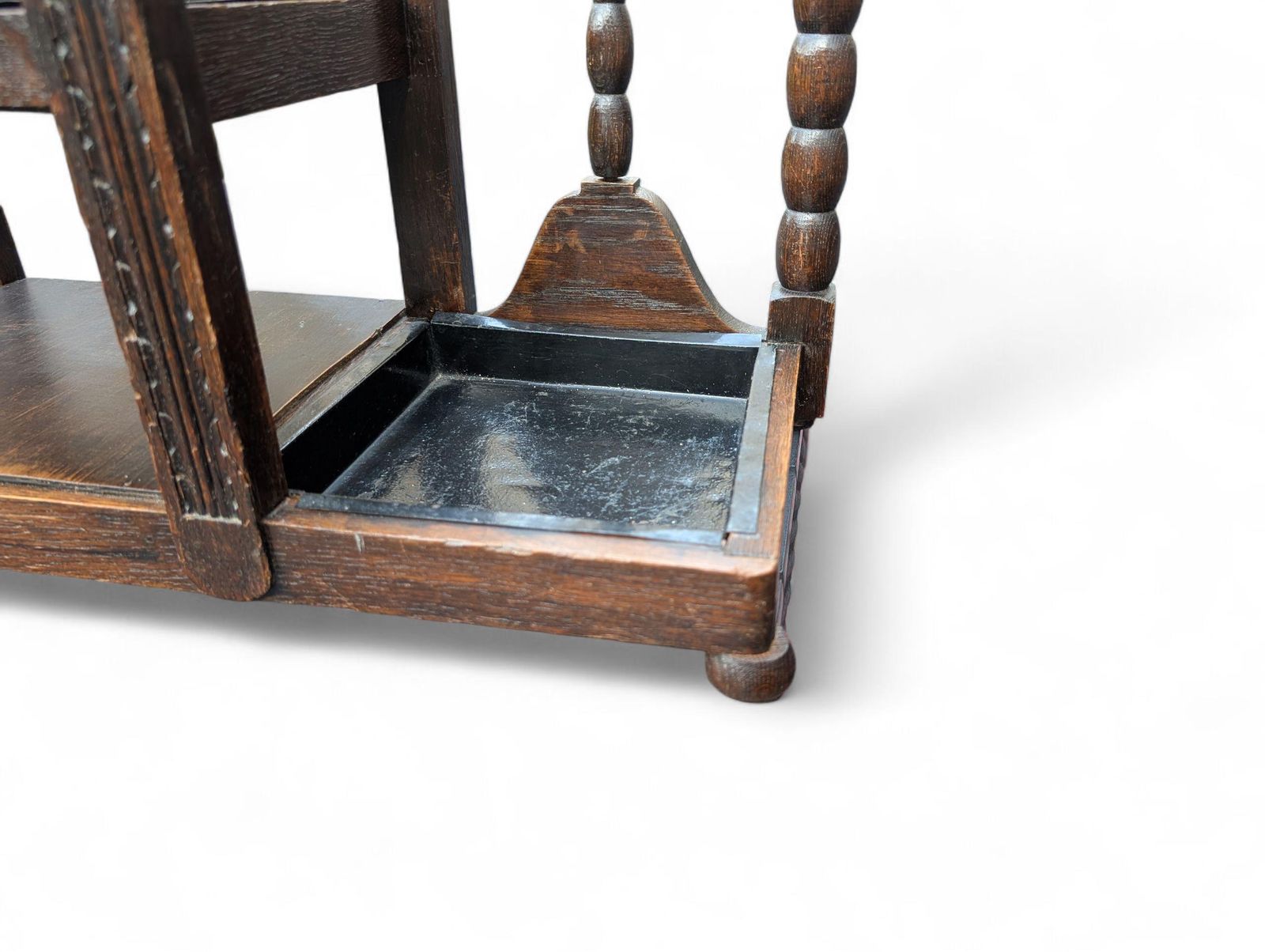 Home Decor Arts & Crafts / Gothic Revival Green Man Umbrella Stand In Oak, Ca. 1900 (England) photo