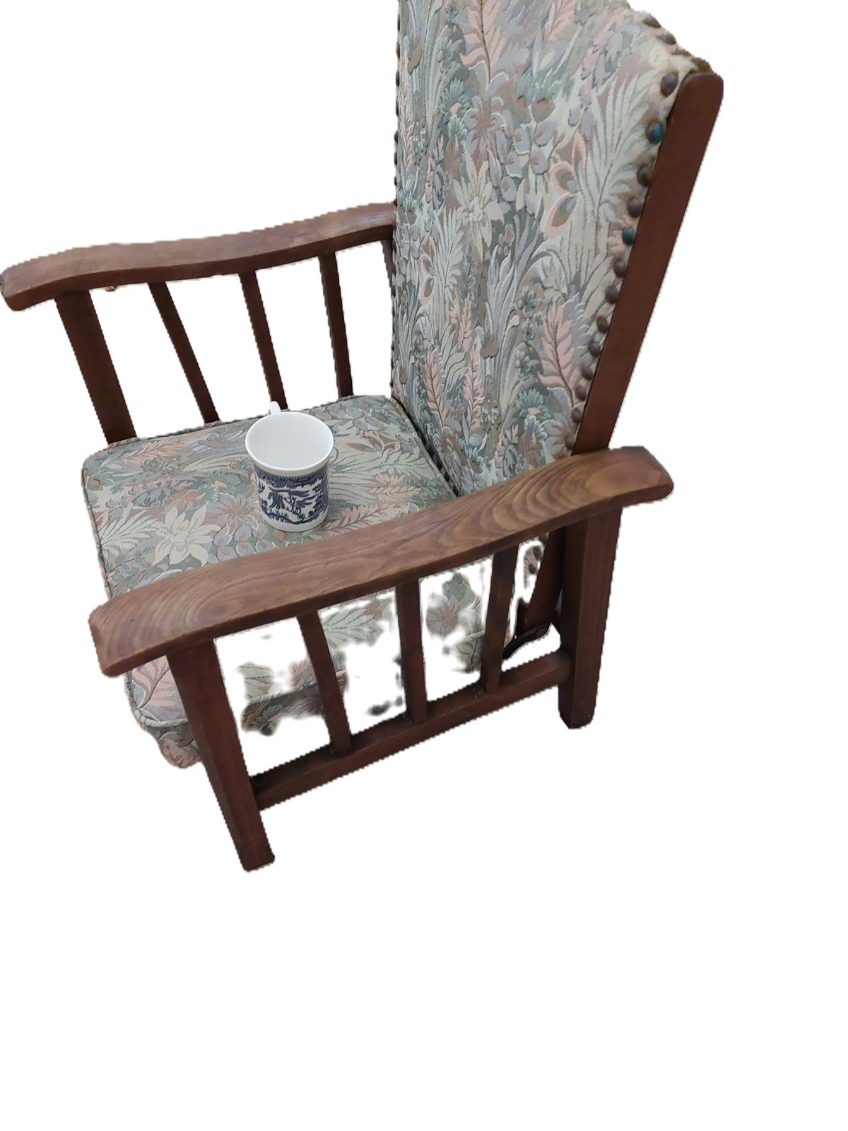 Childs Arts And Crafts Morris Style Upholstered Reclining Chair photo Furniture
