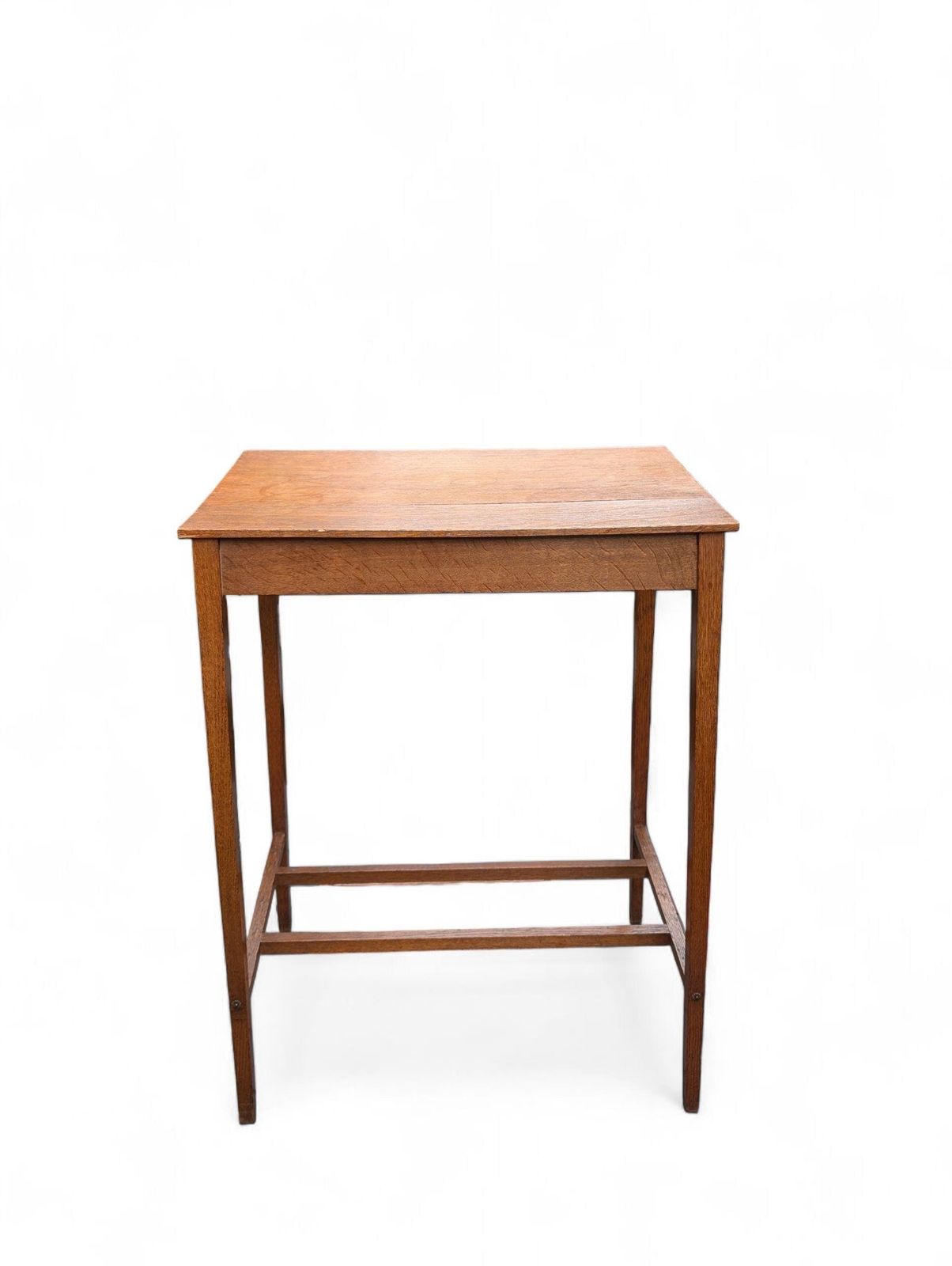 Antique Arts And Crafts Mission Oak Side Table With Removable Tray   Circa 1910 photo vintage