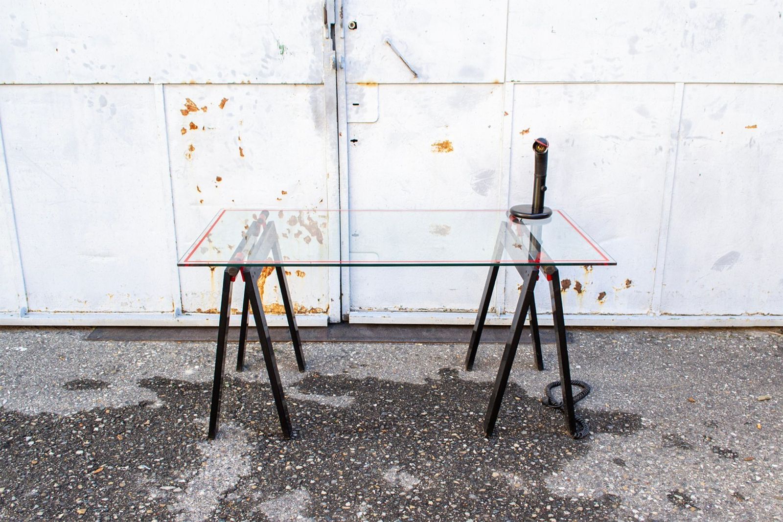 Gaetano Trestle Desk By Gae Aulenti For Zanotta, 1970s photo furniture