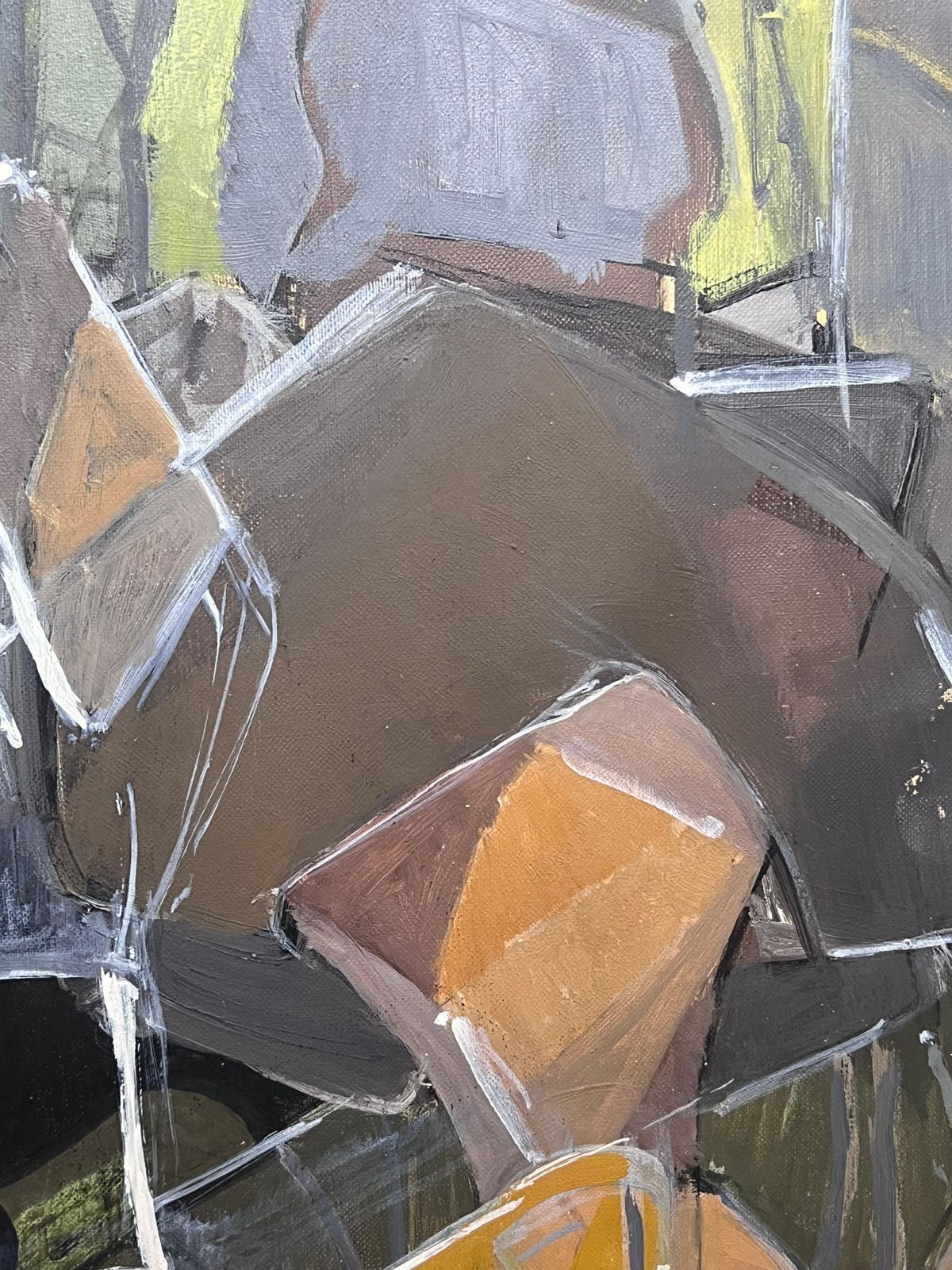Laure Noetzin Azam (French 1929 2024)fine 20th Century French Cubist Oil Painting Figurative Modernist photo buy